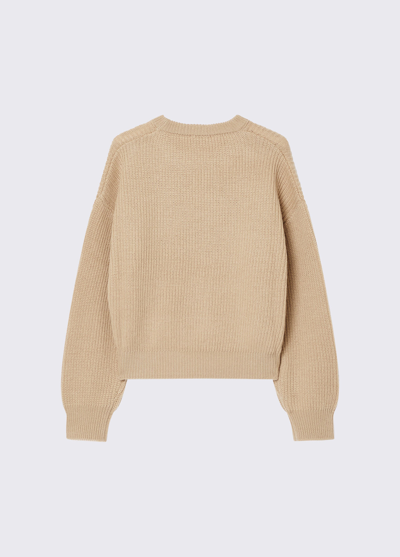 Maglia in misto lana - BEIGE