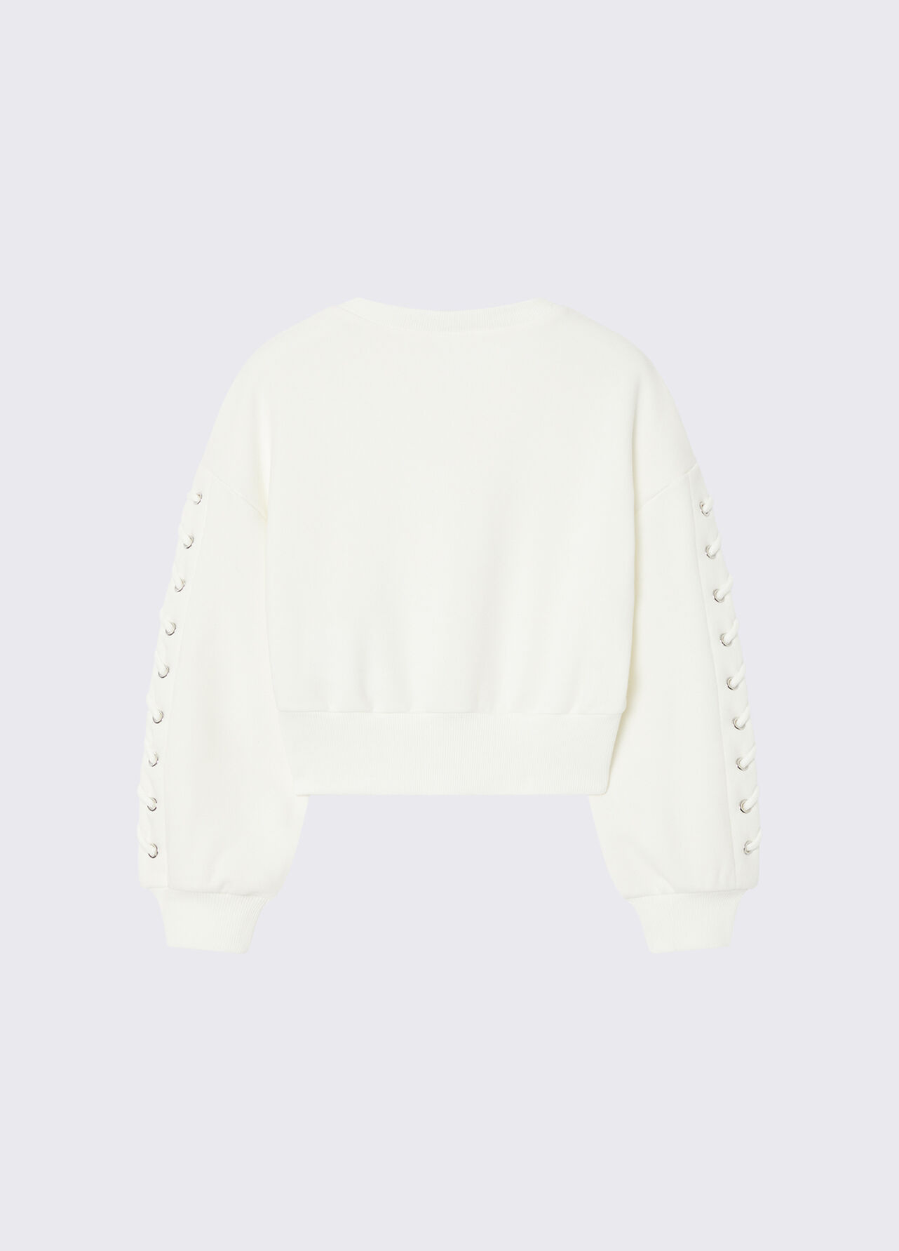 Felpa con stringhe - WHITE