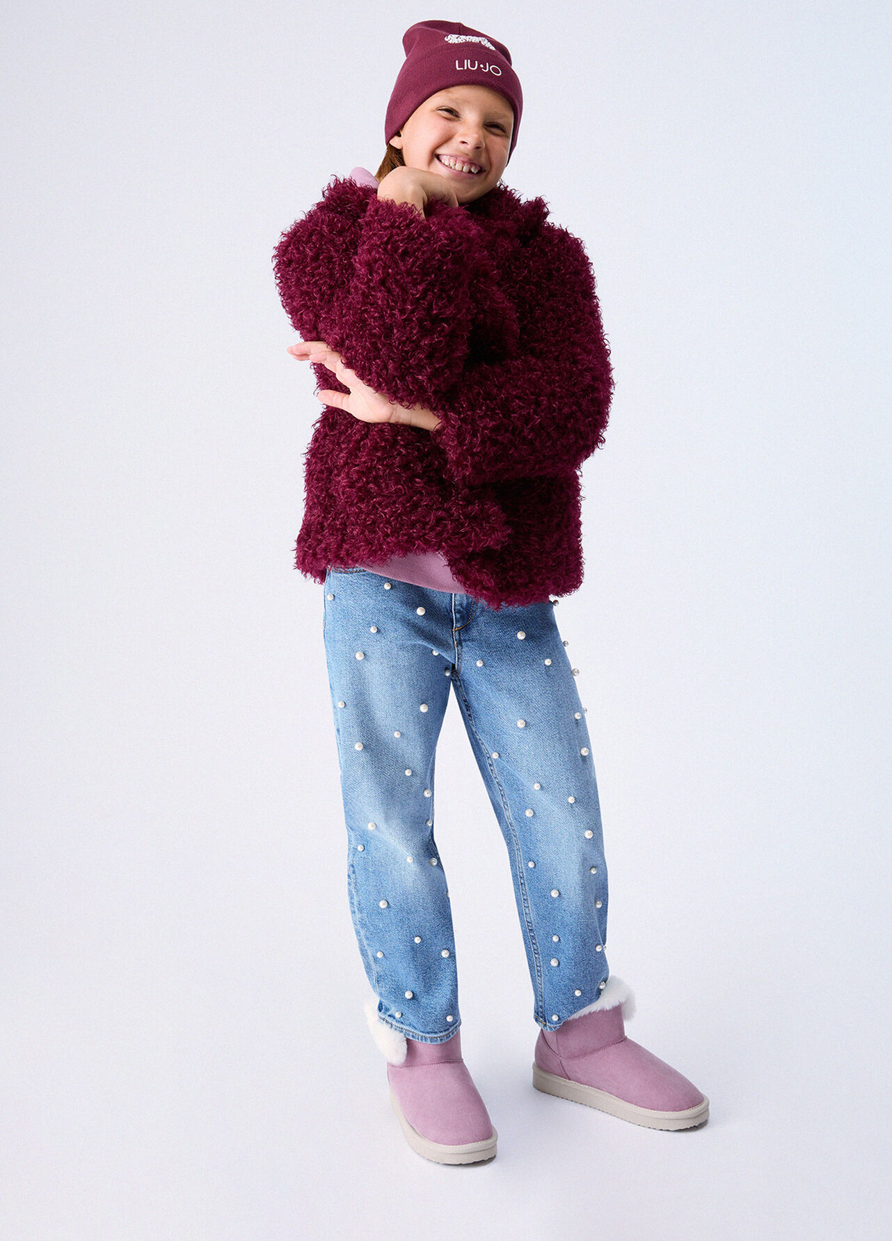Pantaloni balloon con applicazioni - BLUE DENIM