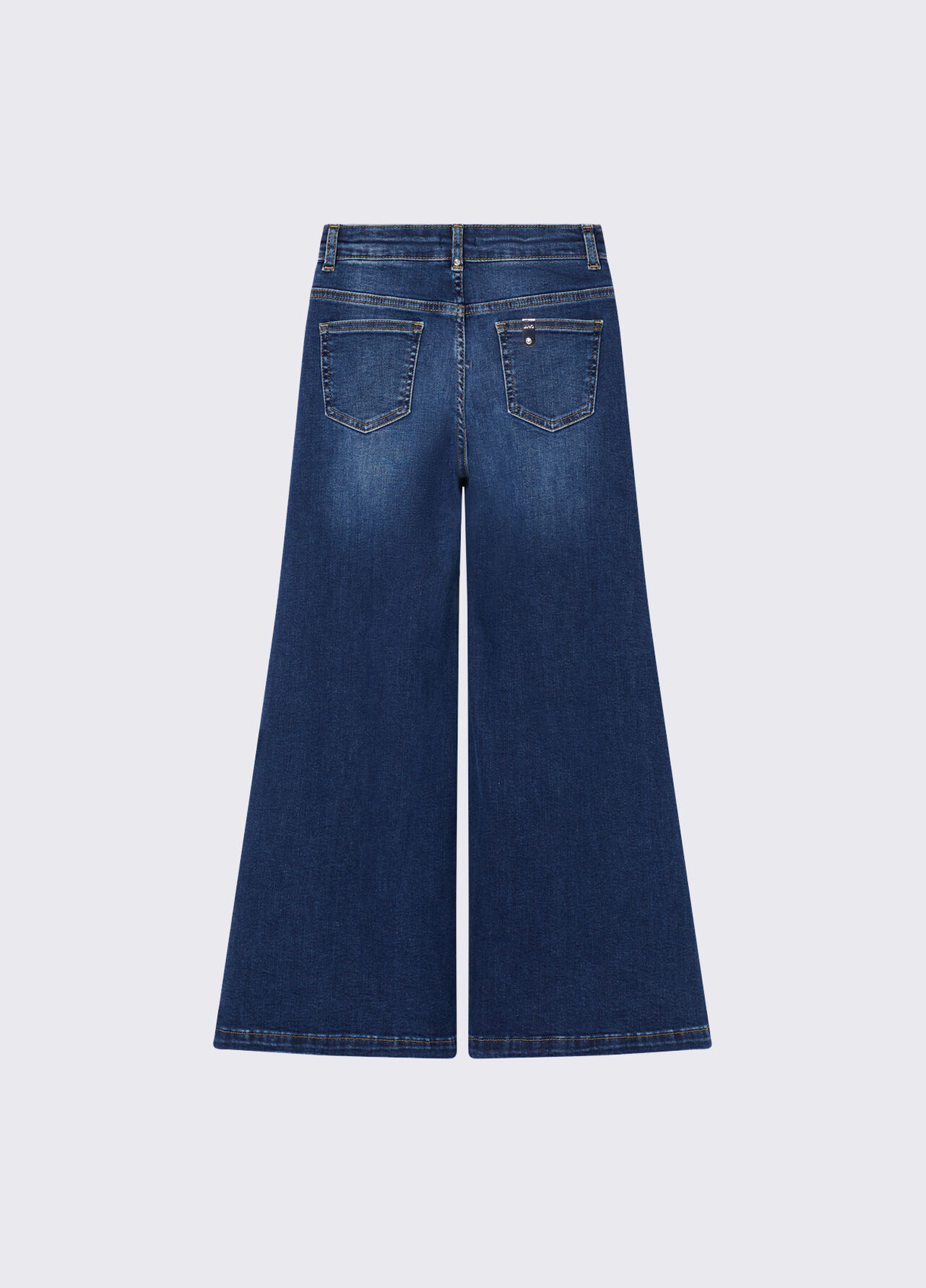 Jeans wide-leg - BLUE DENIM