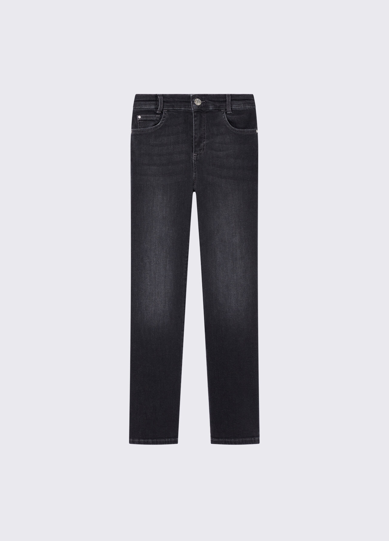 Pantalone straight - BLACK DENIM