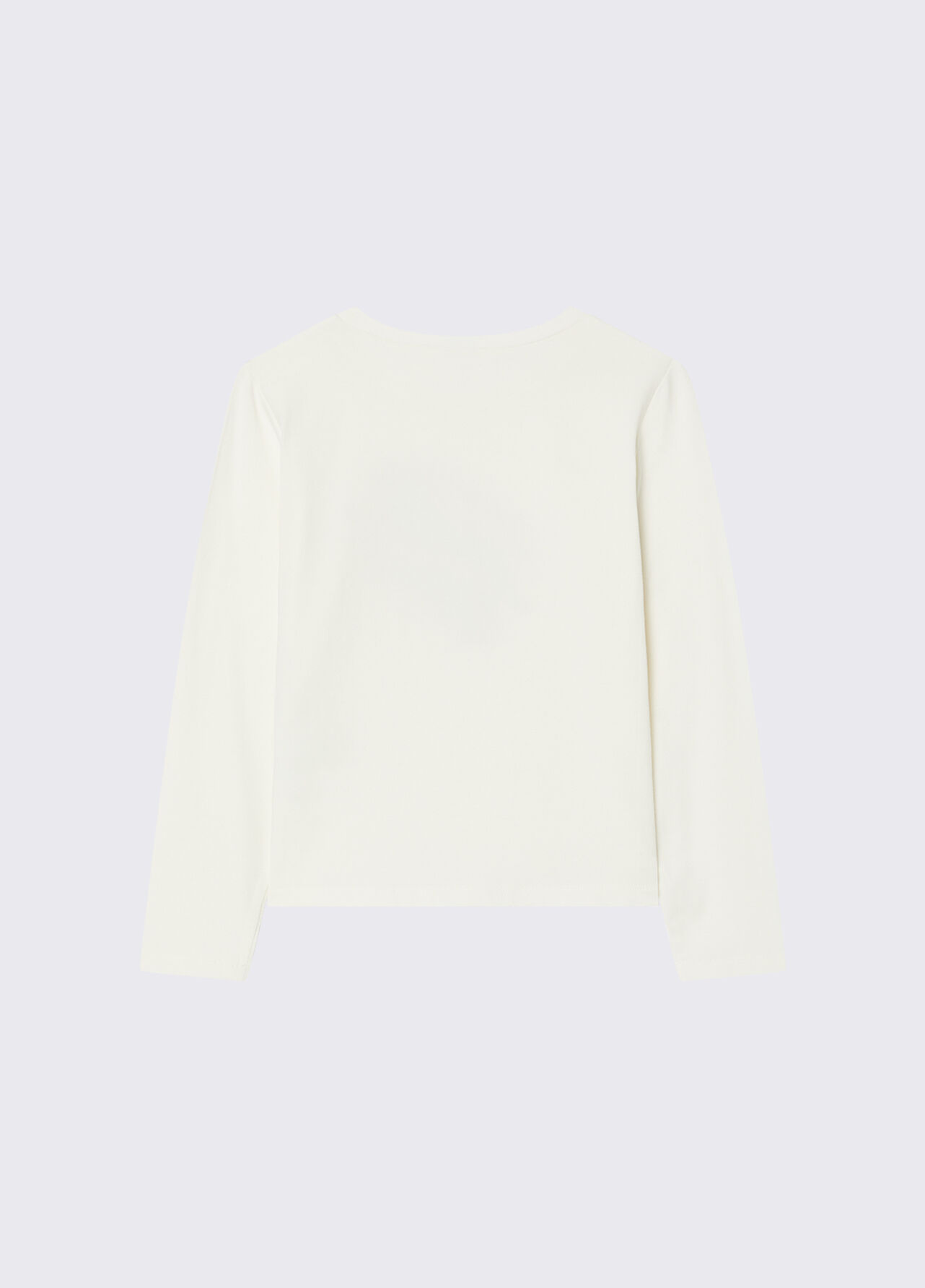T-shirt in jersey con stampa - WHITE