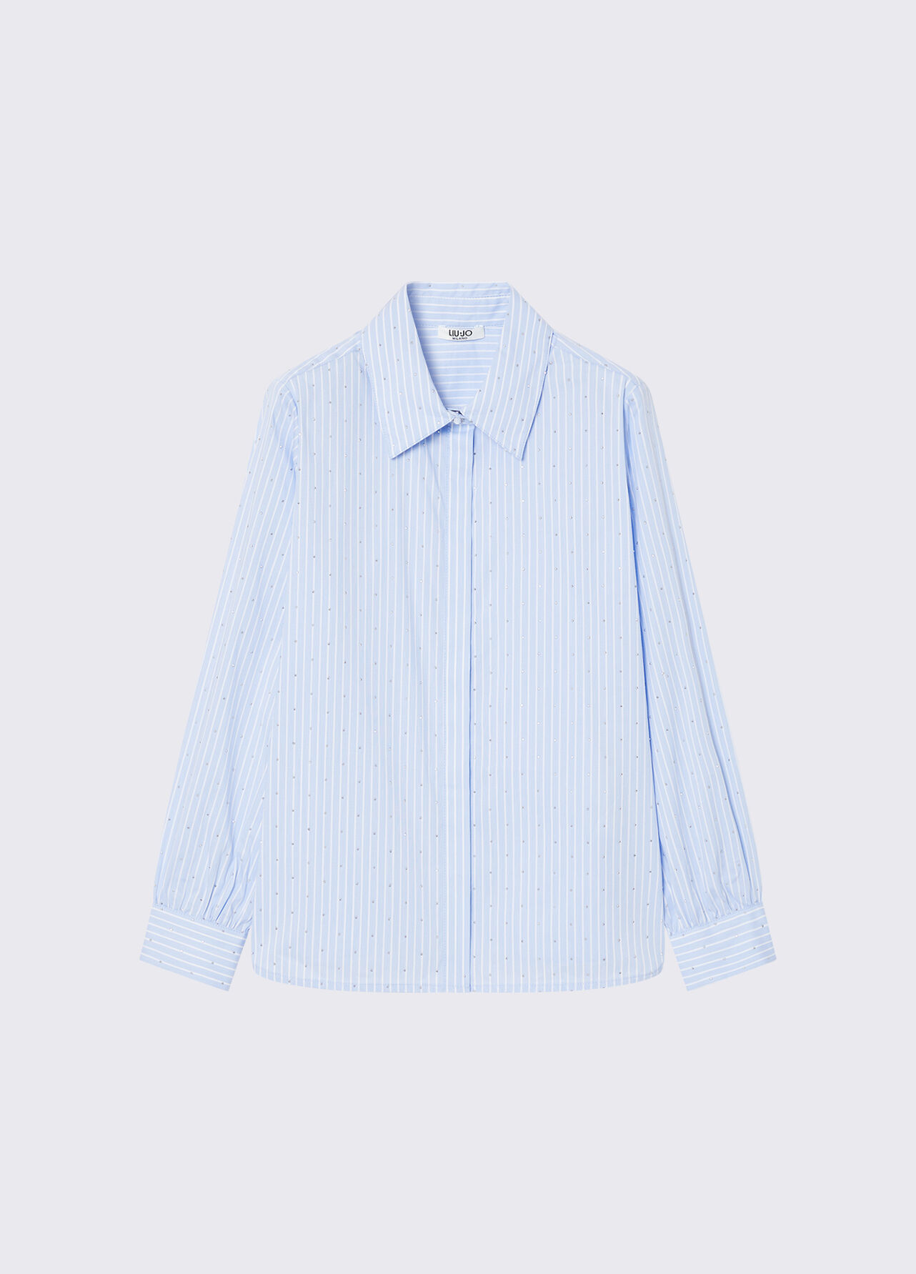 Camicia in popeline - LIGHT BLUE