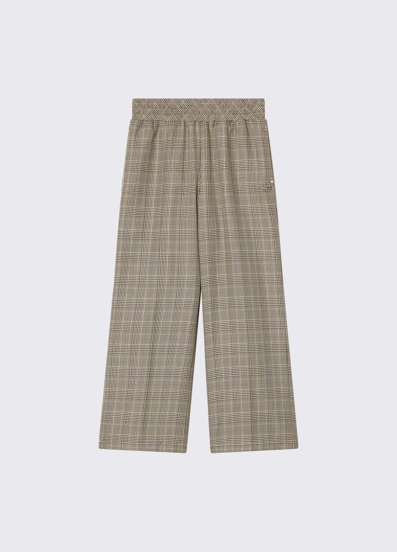 Pantaloni straight in principe di galles - CHECK