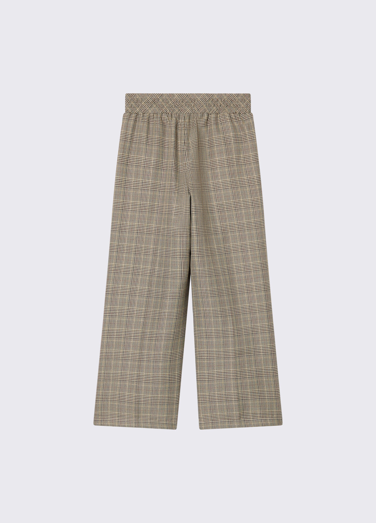 Pantaloni straight in principe di galles - CHECK