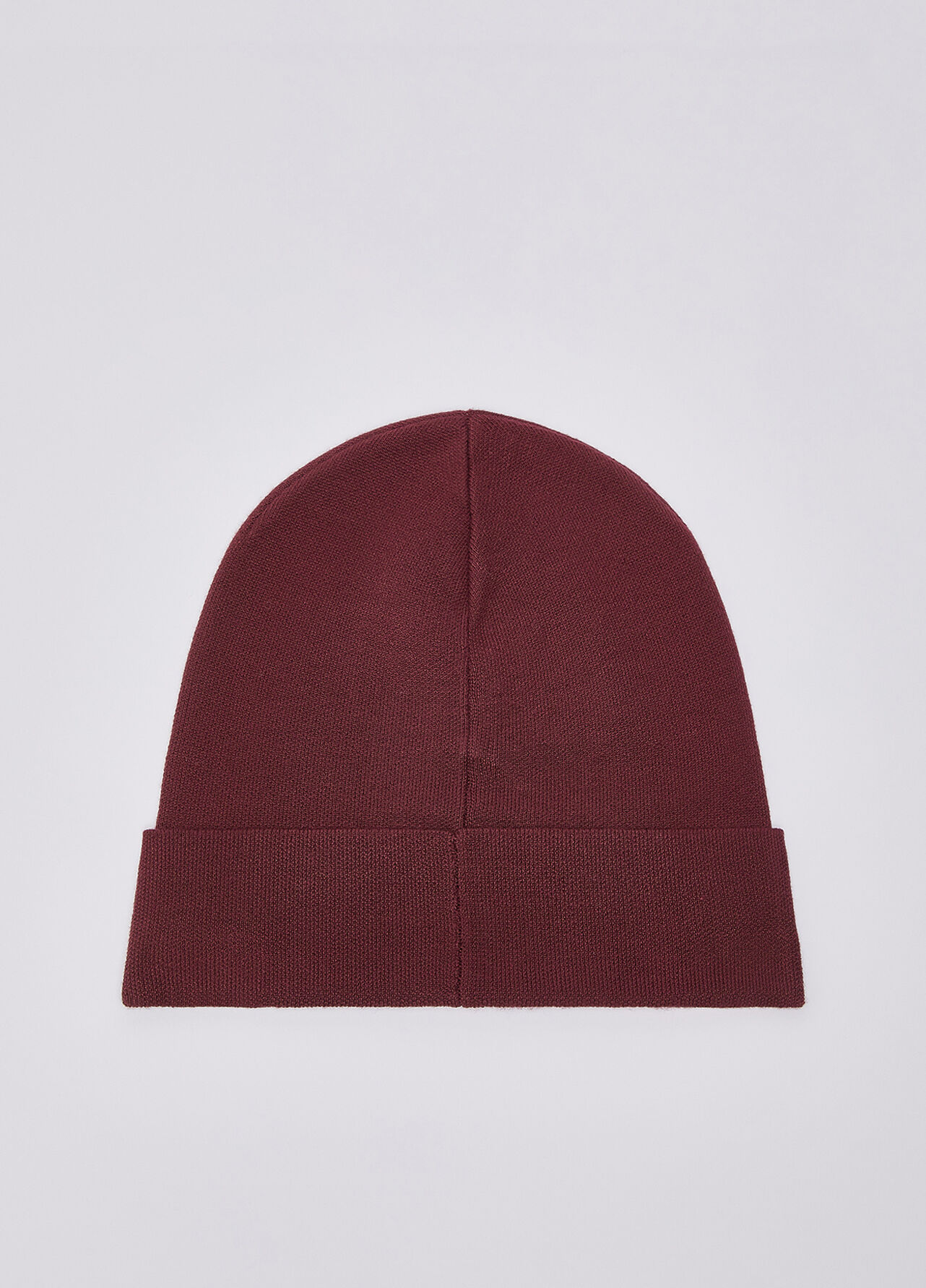 Cappello in maglia con strass - DARK RED