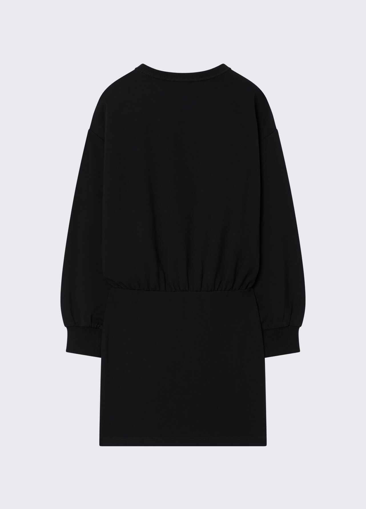Abito corto in punto milano - BLACK