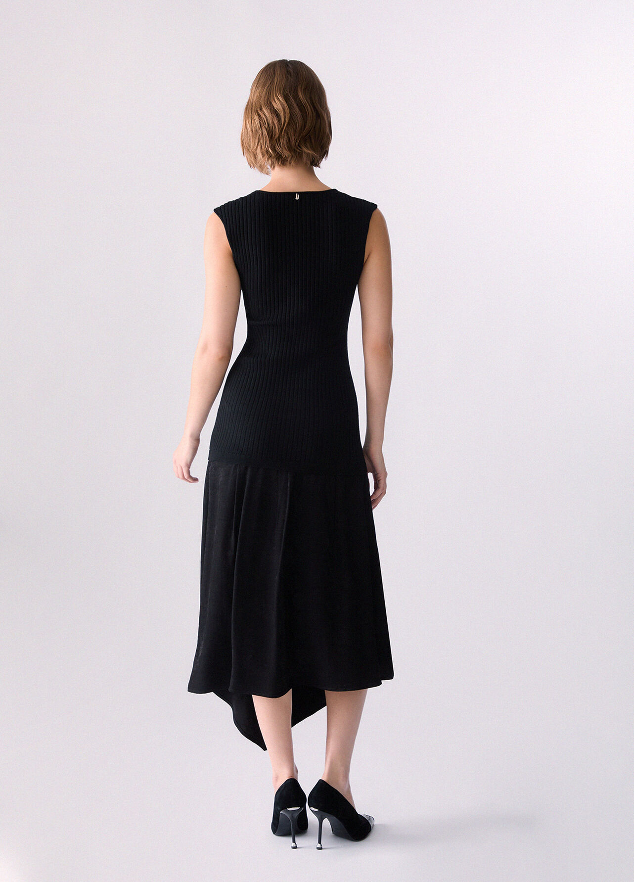 Abito con ricami gioiello - BLACK
