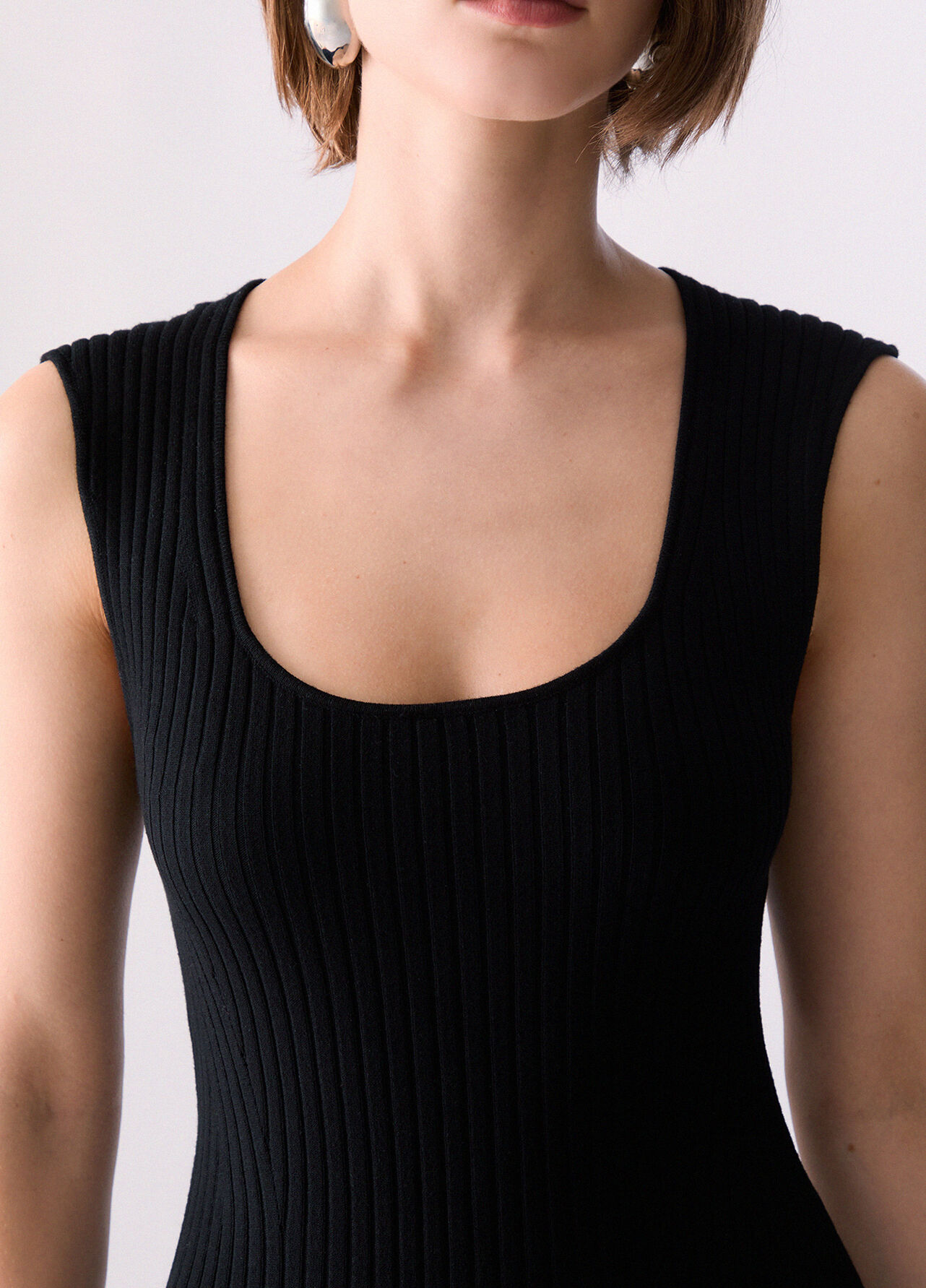 Abito con ricami gioiello - BLACK