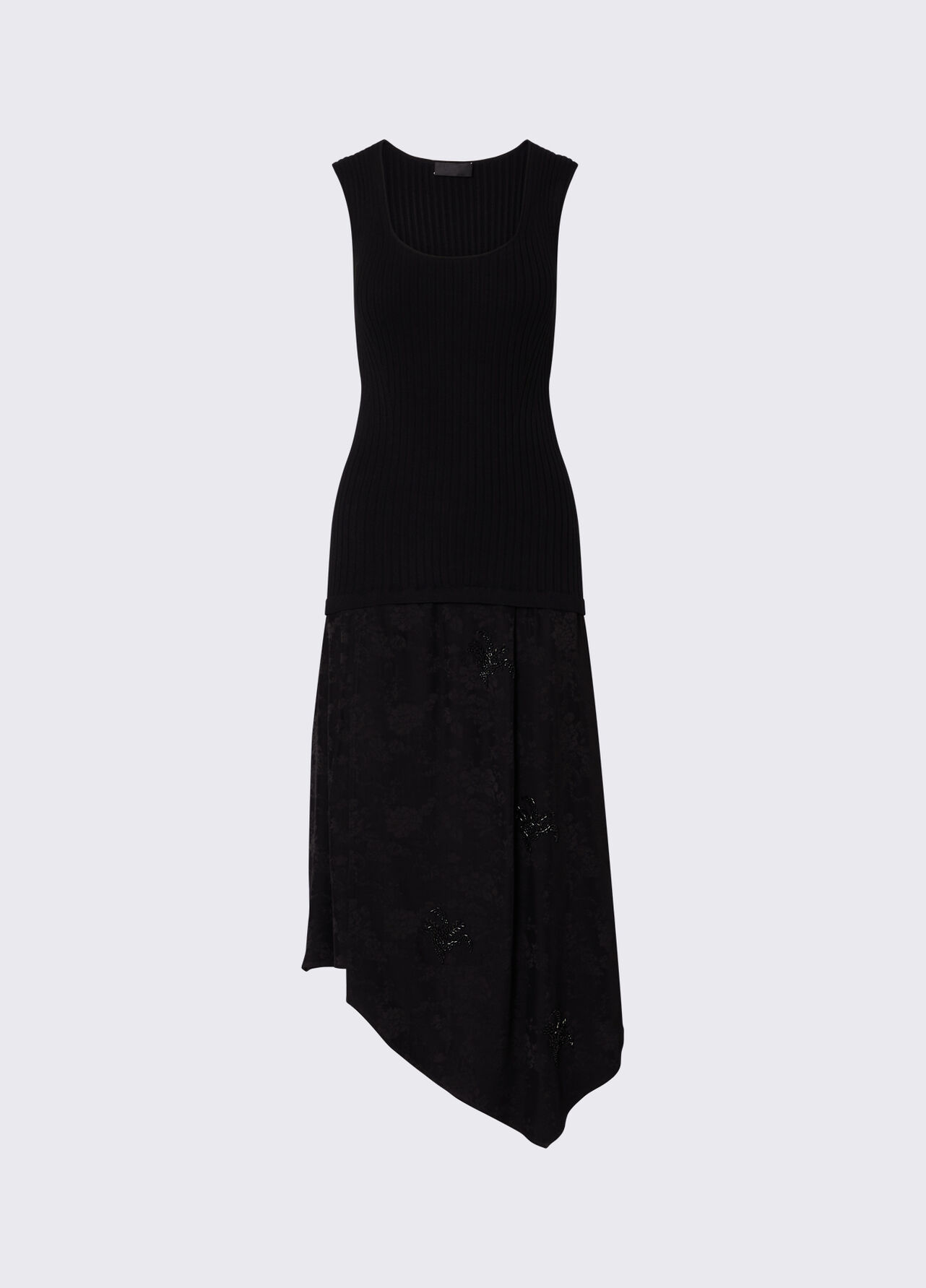 Abito con ricami gioiello - BLACK