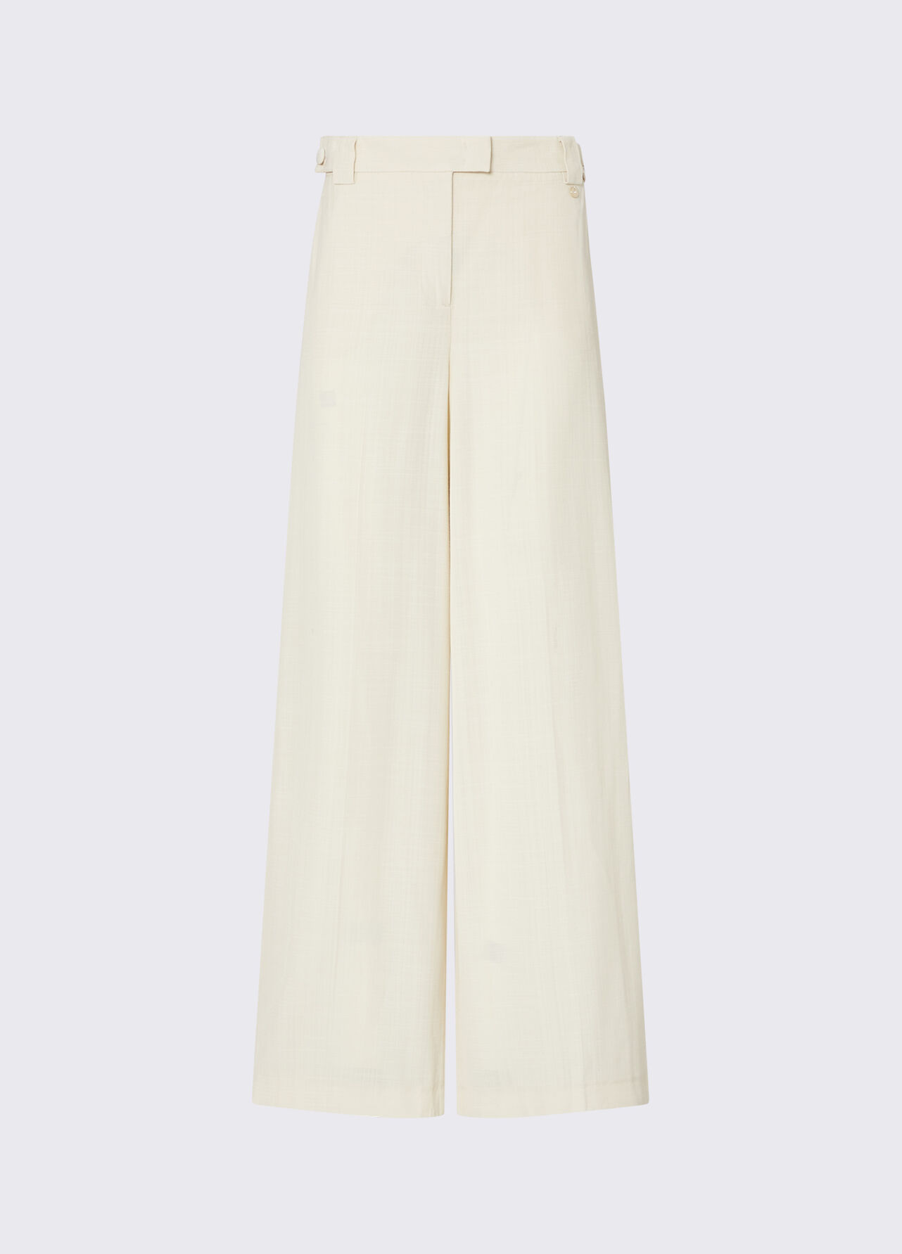 Pantaloni in viscosa fiammata - CREAM