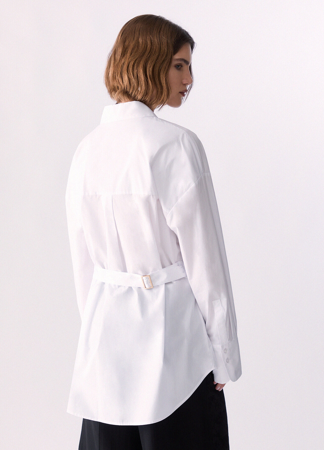 Camicia in popeline - OPTIC WHITE