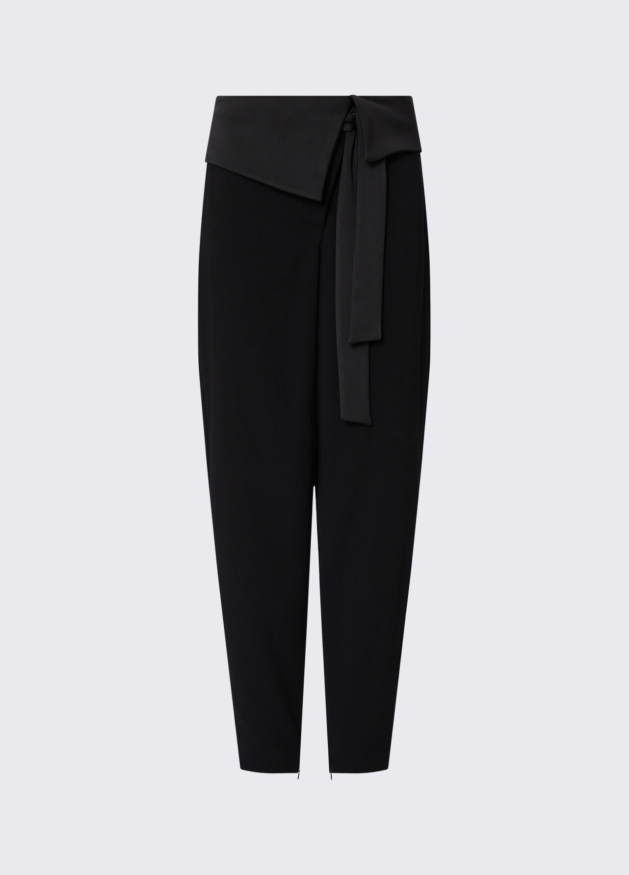 Pantaloni in envers satin - BLACK
