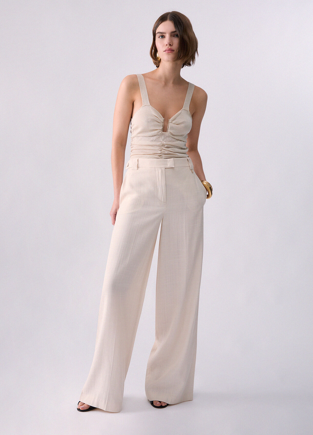 Top elegante in lurex® - CREAM