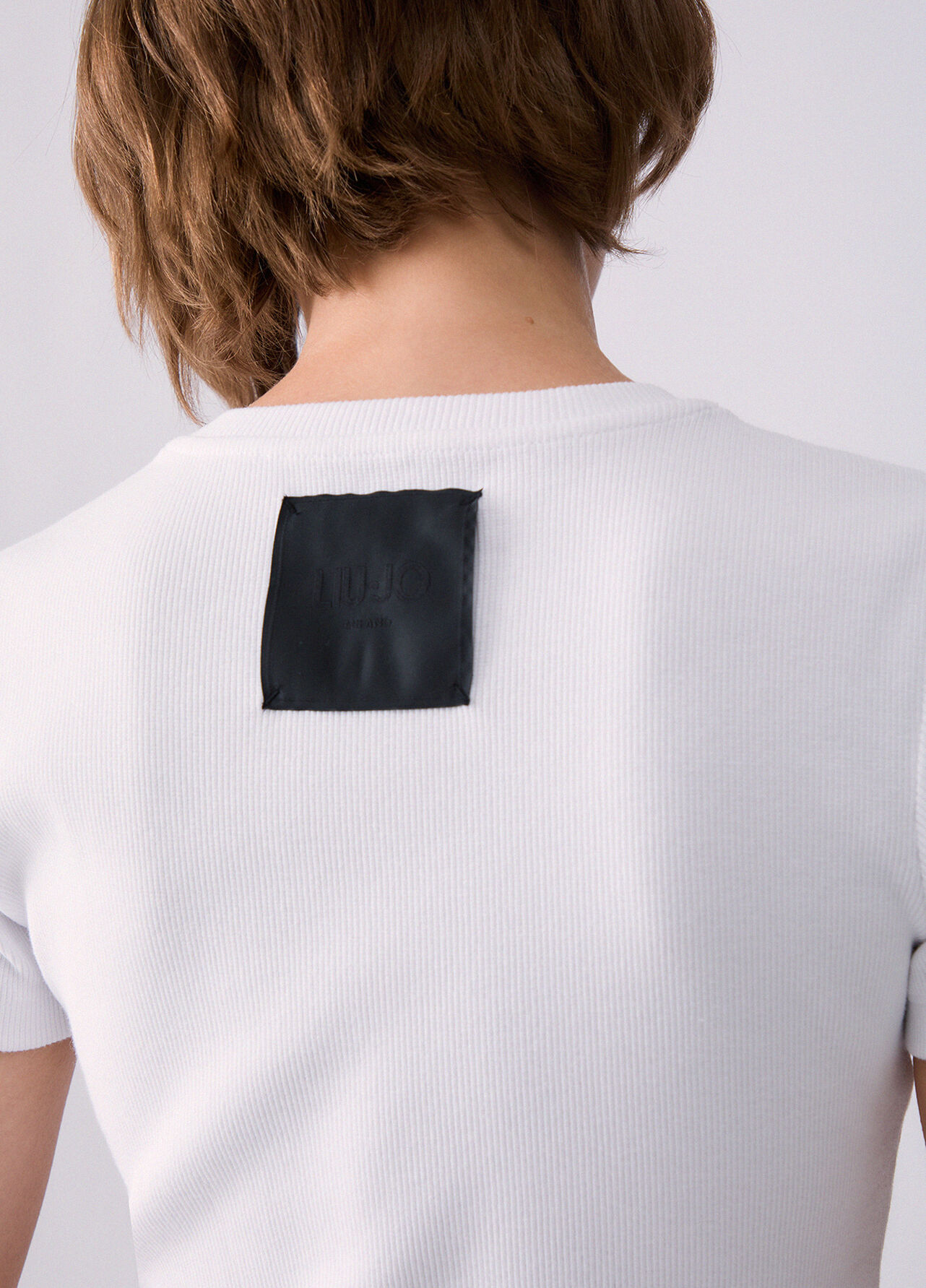T-shirt con patch logo - OPTIC WHITE