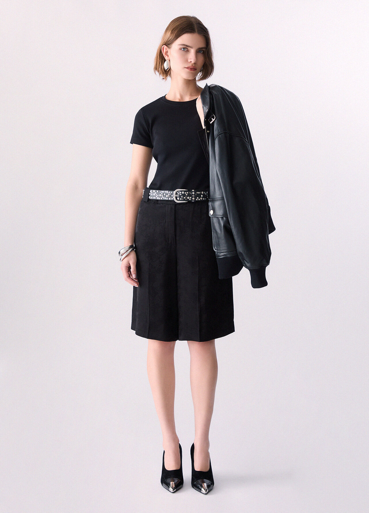 T-shirt con patch logo - BLACK