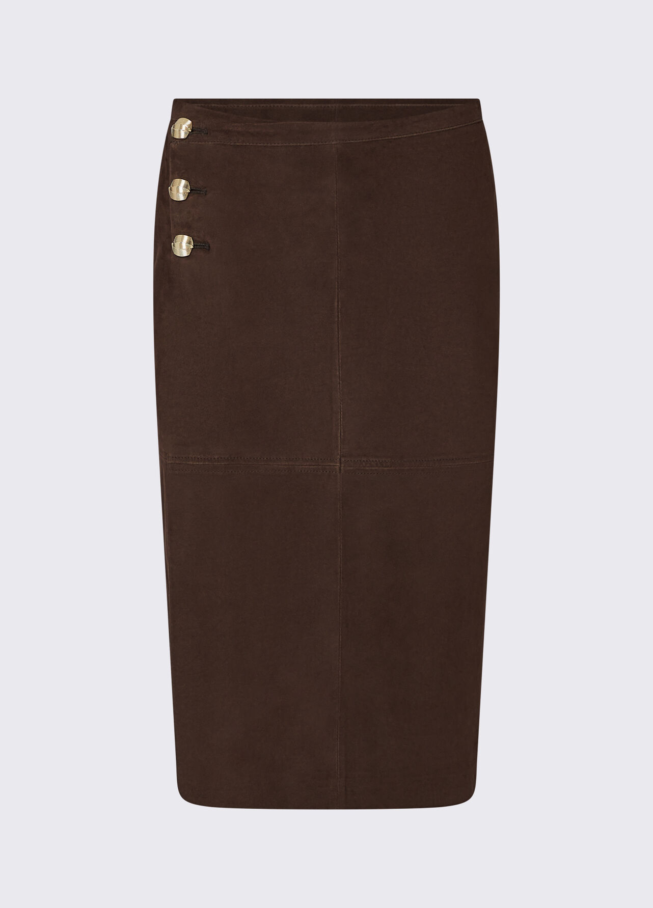 Longuette in camoscio - COCOA BROWN