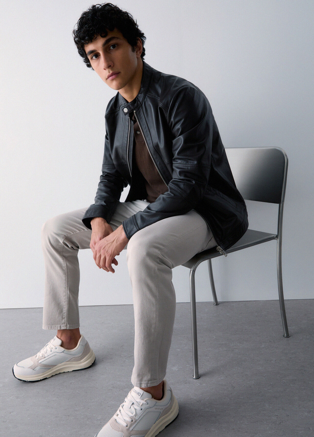 Pantaloni slim fit - LIGHT GREY