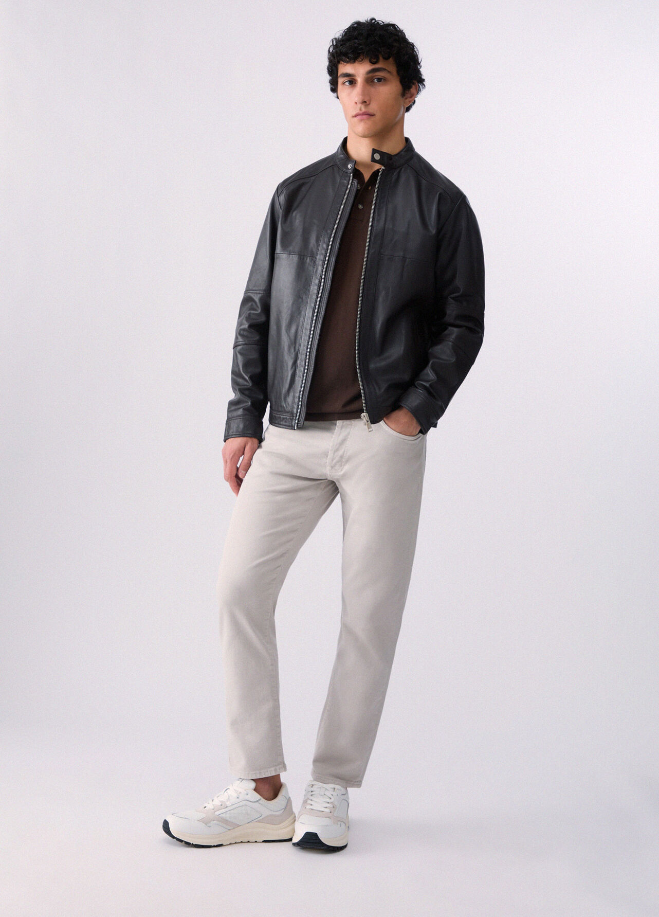 Pantaloni slim fit - LIGHT GREY