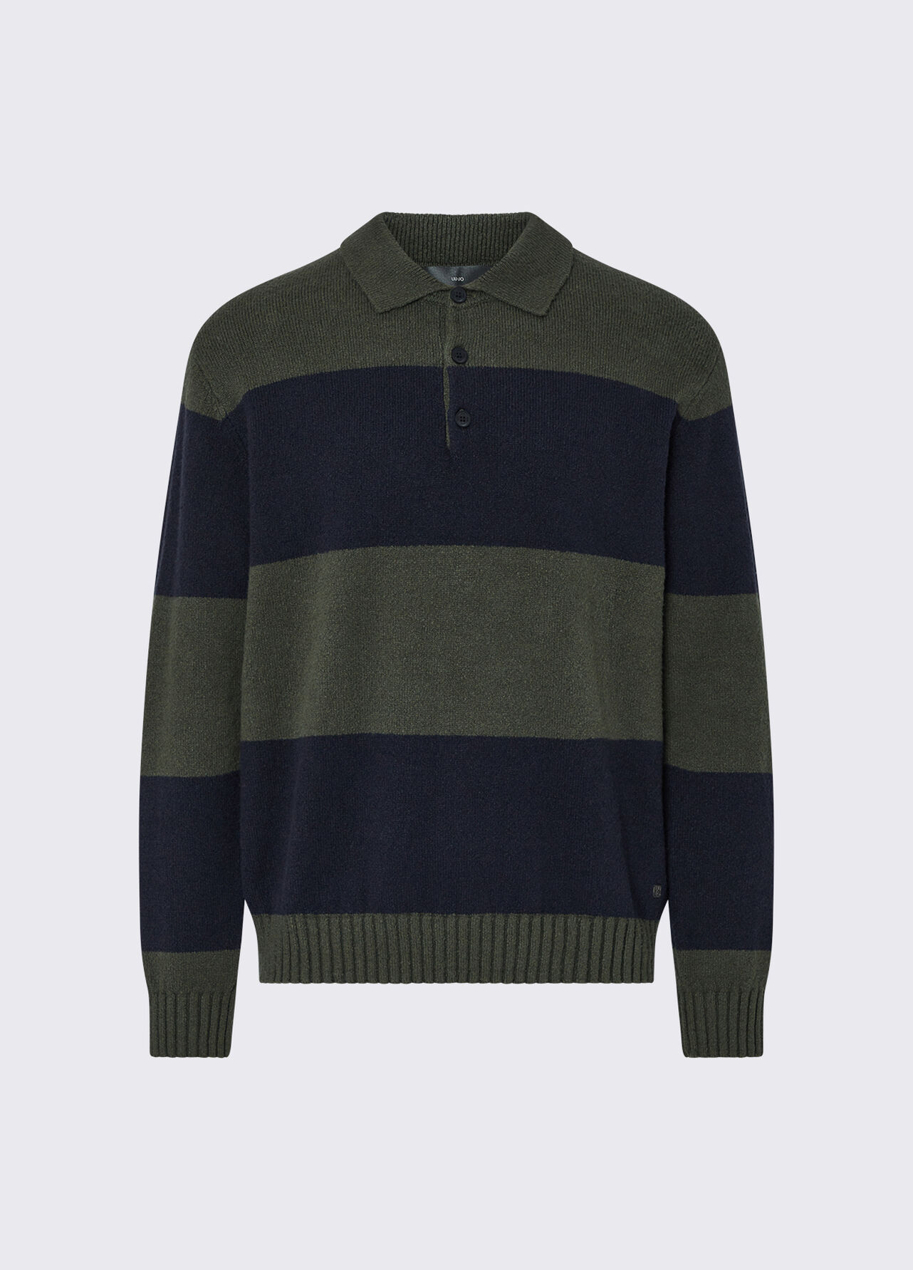 Polo in maglia a righe - GREEN / BLUE
