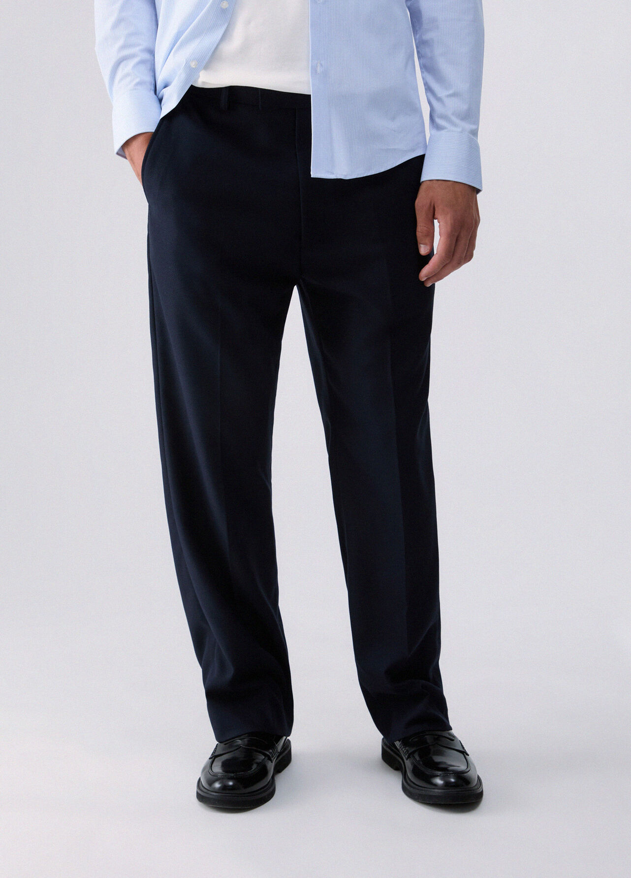 Pantaloni relaxed fit - DARK BLUE