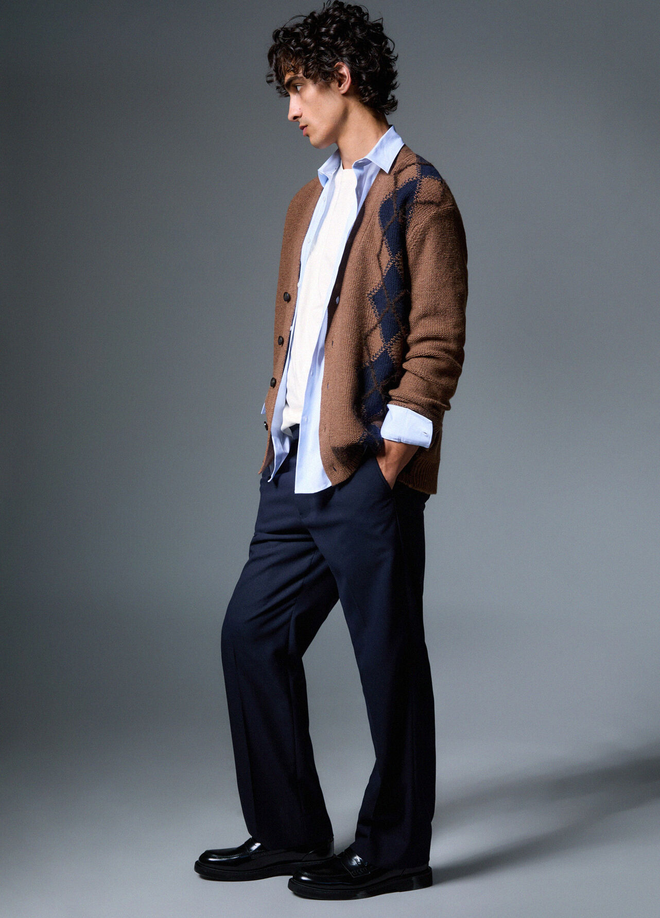 Pantaloni relaxed fit - DARK BLUE
