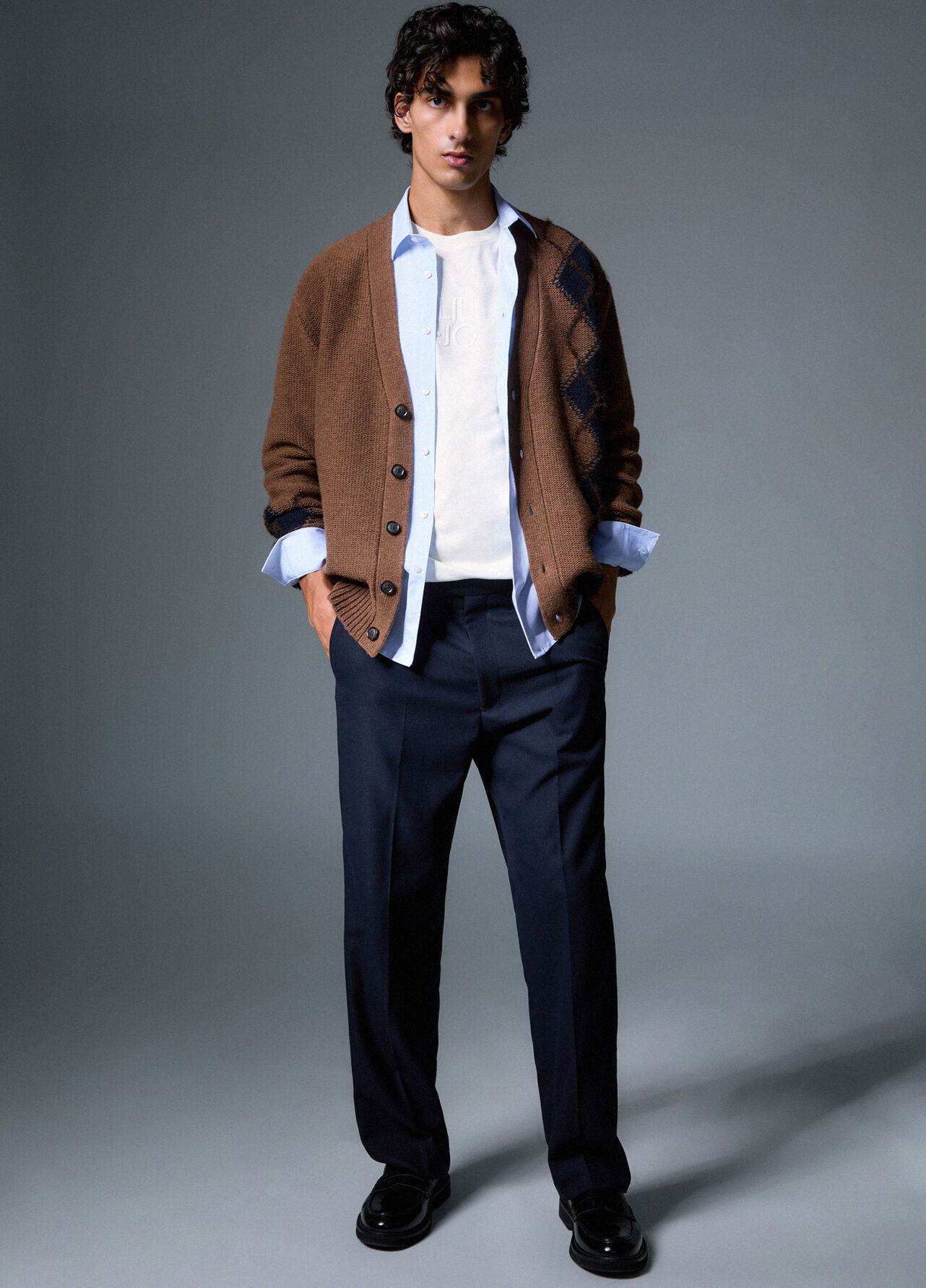 Pantaloni relaxed fit - DARK BLUE