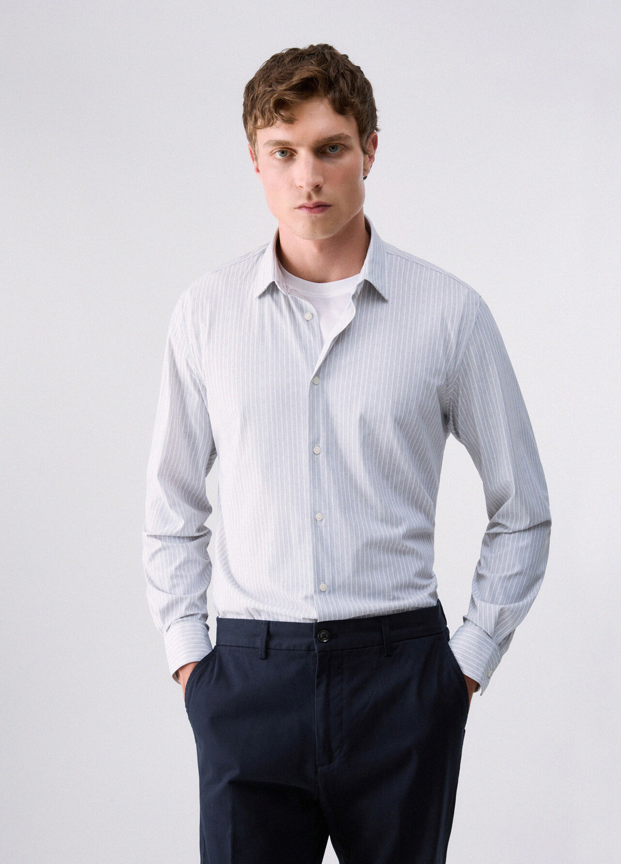 Camicia in jersey Lycra® - GREY