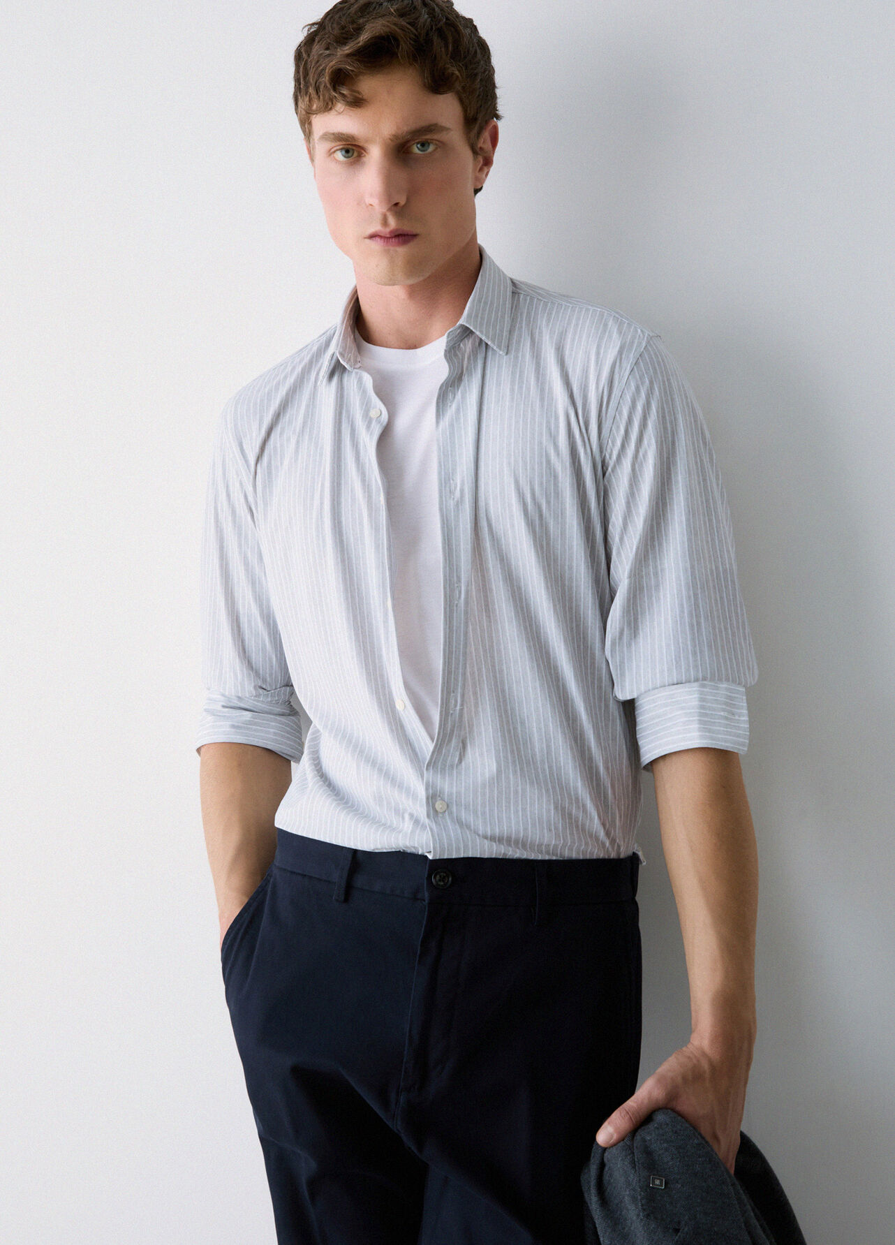 Camicia in jersey Lycra® - GREY