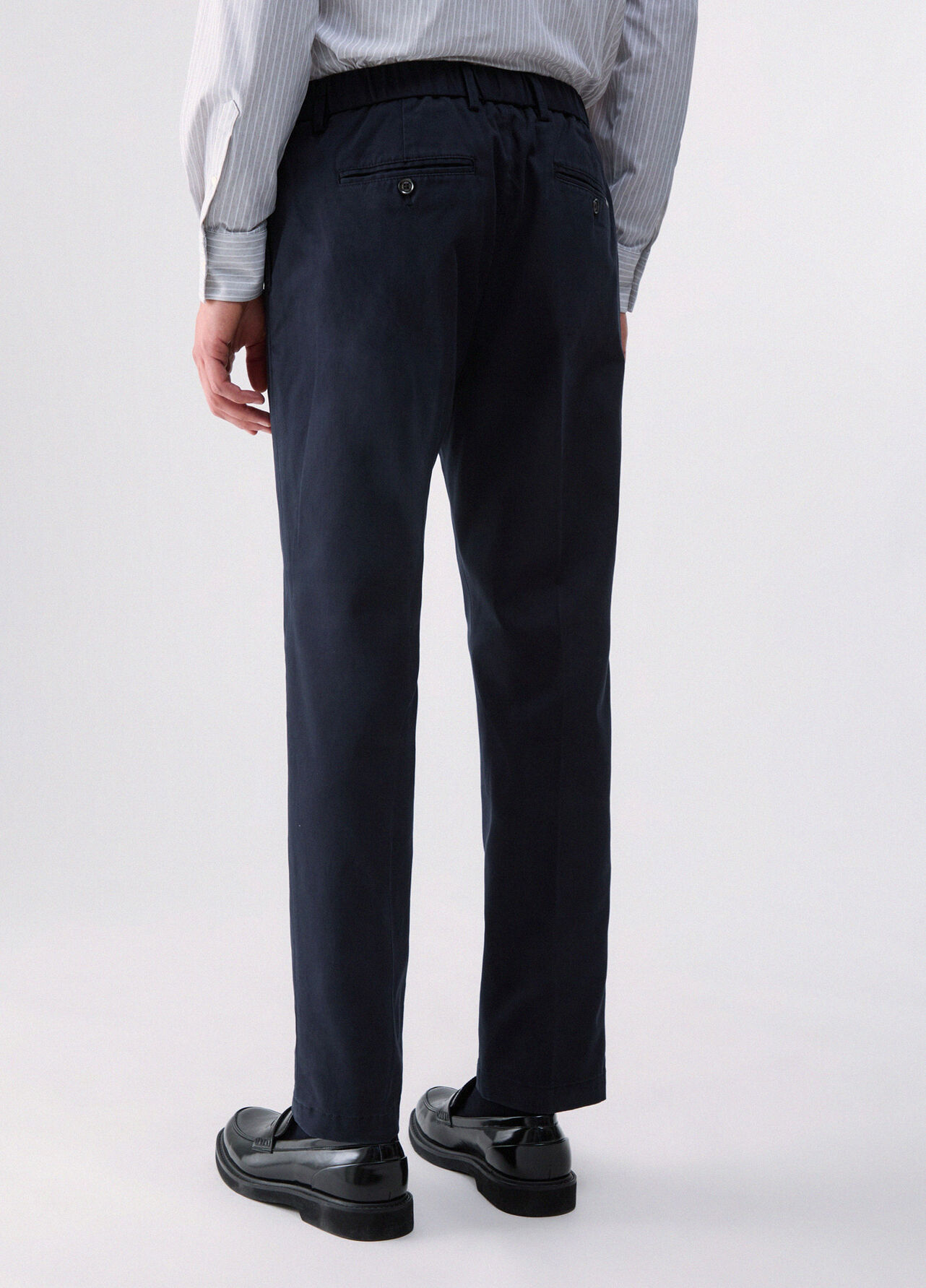 Pantaloni chino regular fit - DARK BLUE
