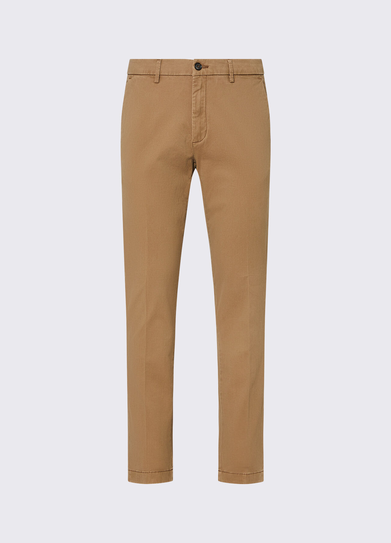 Pantaloni chino in gabardine - BEIGE