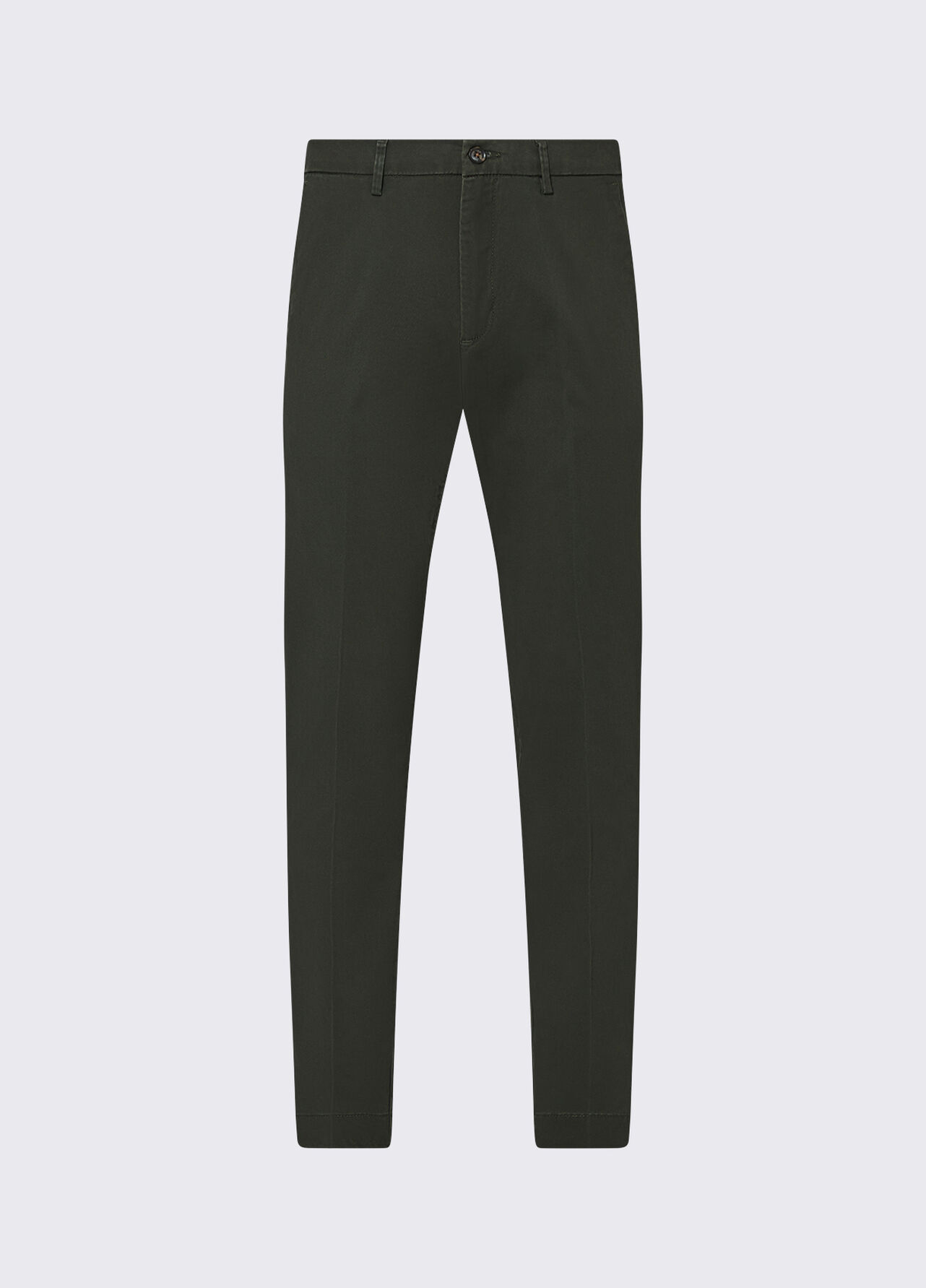 Pantaloni chino in gabardine - MOSS GREEN