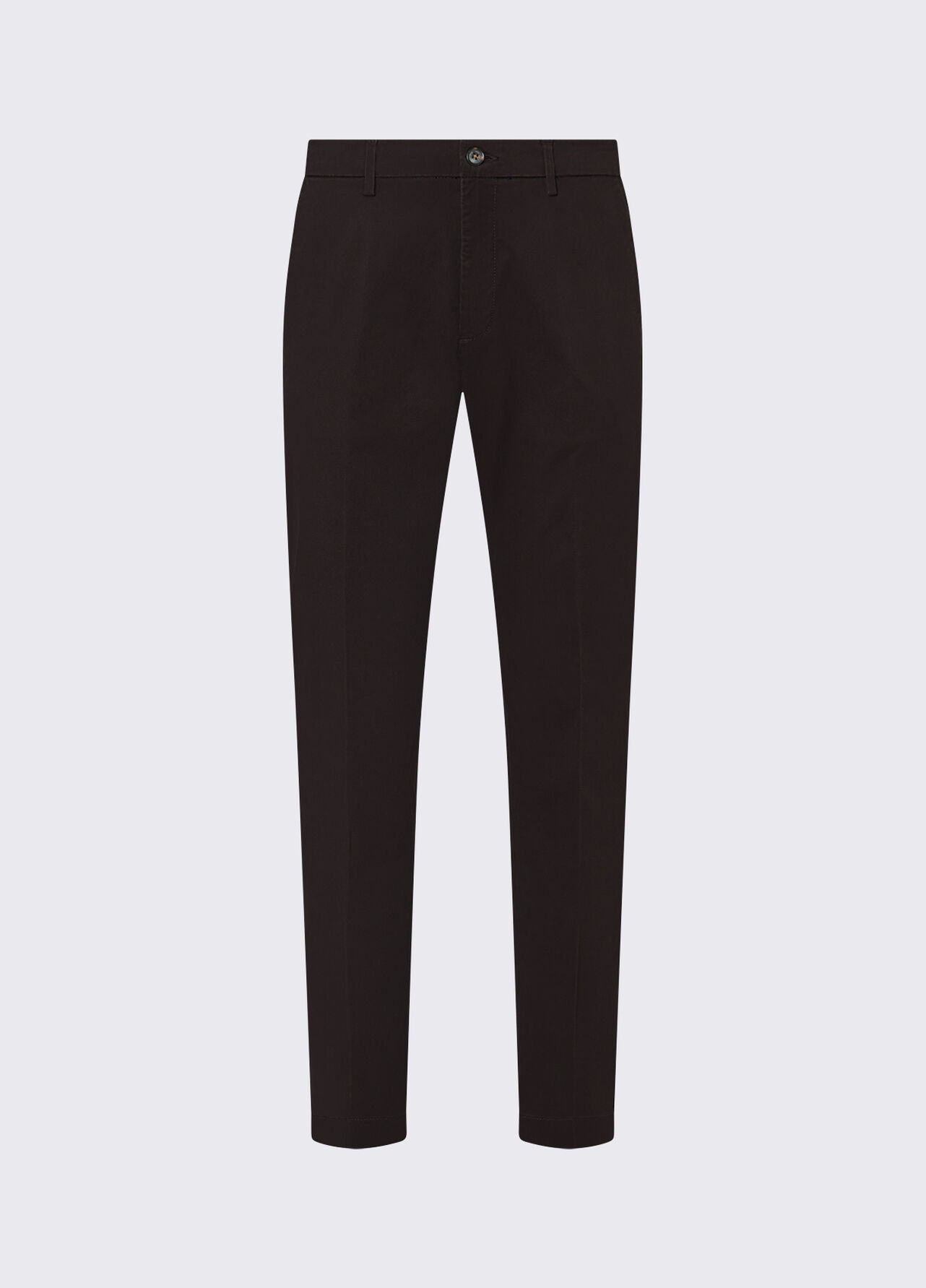 Pantaloni chino in gabardine - BROWN