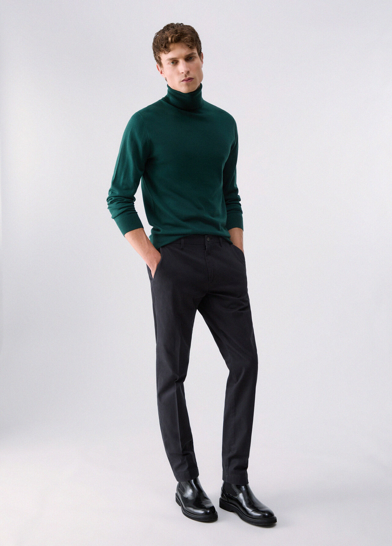 Dolcevita in lana merino - FOREST GREEN