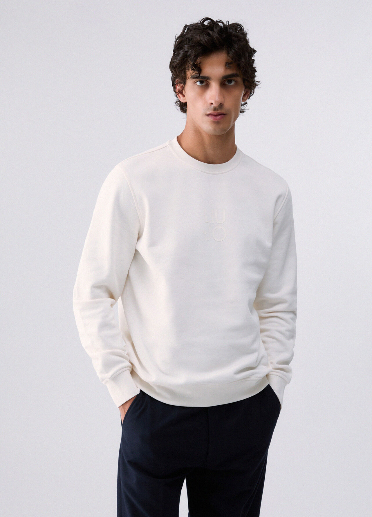 Felpa con logo - WHITE