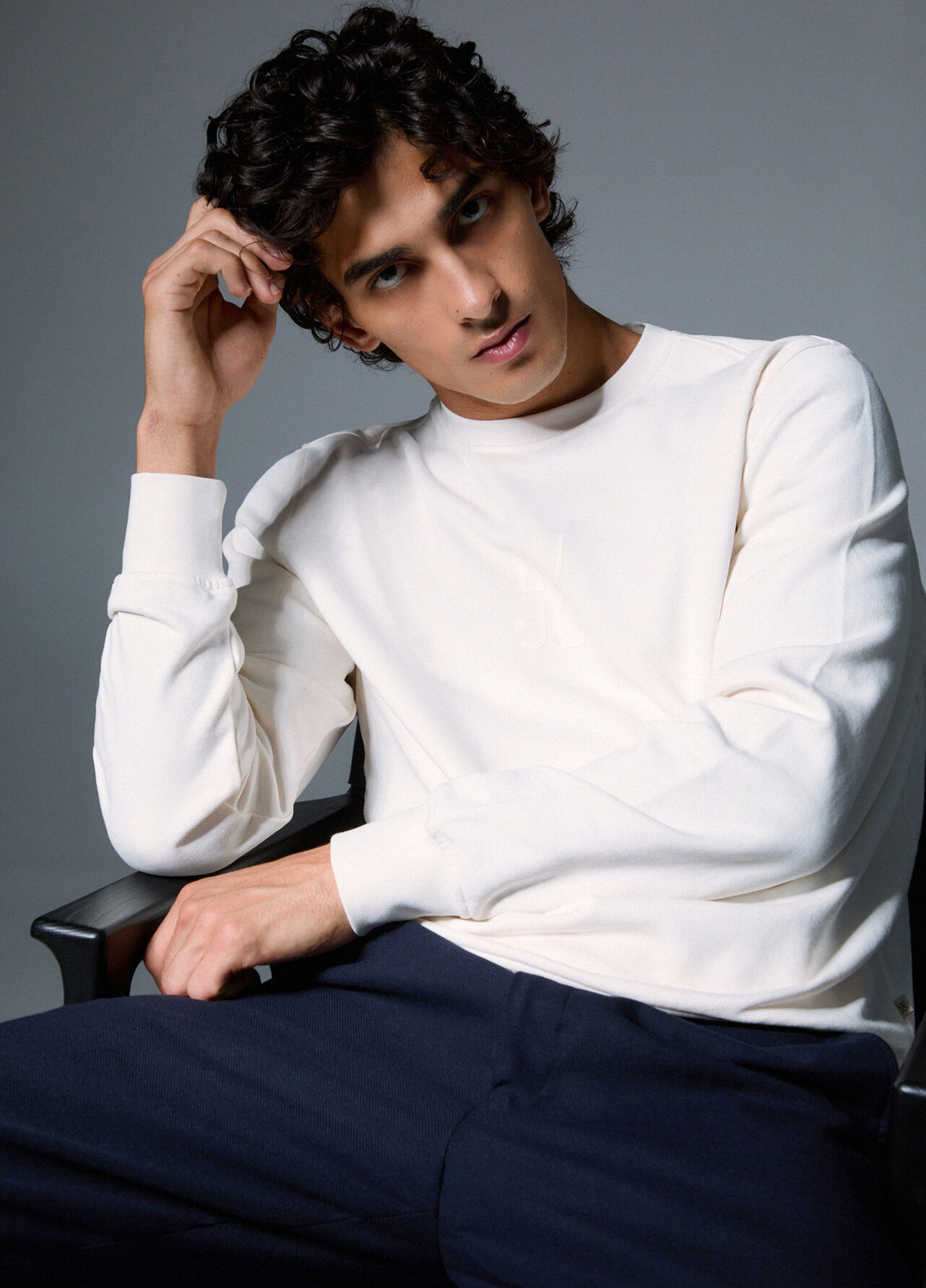 Felpa con logo - WHITE