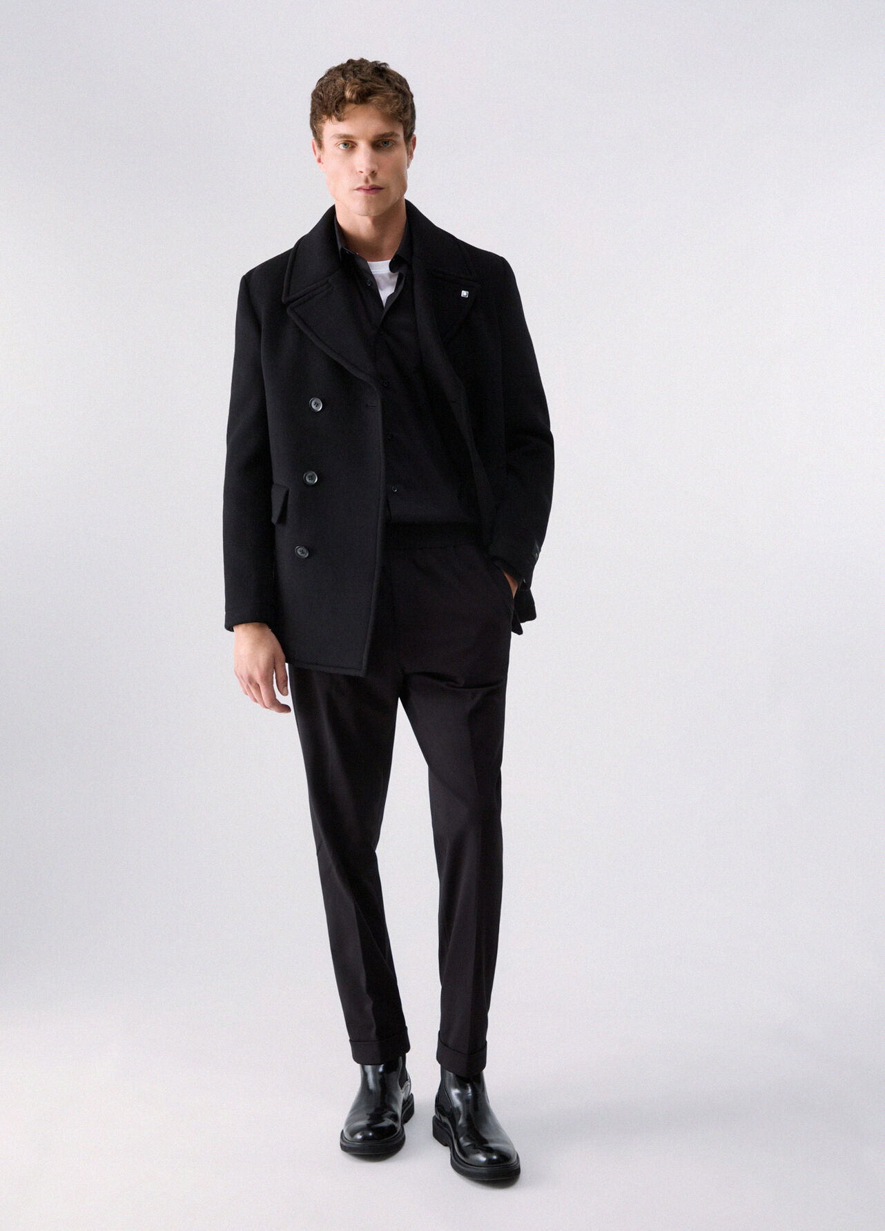 Pantaloni jogger jersey - BLACK
