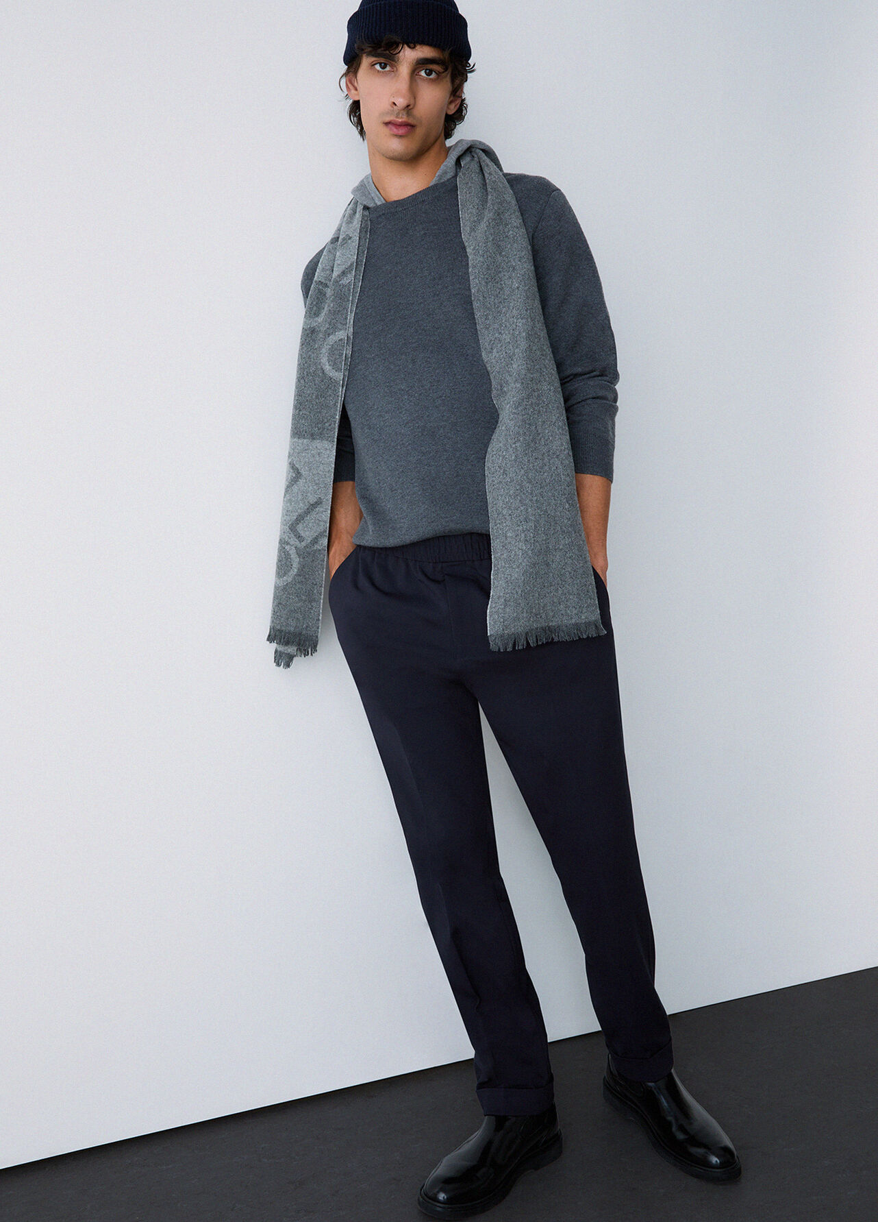Pantaloni jogger jersey - DARK BLUE