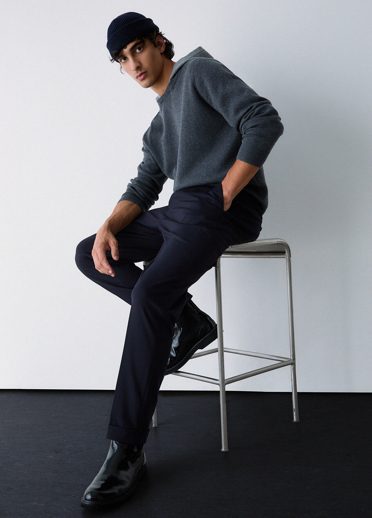 Pantaloni jogger jersey - DARK BLUE