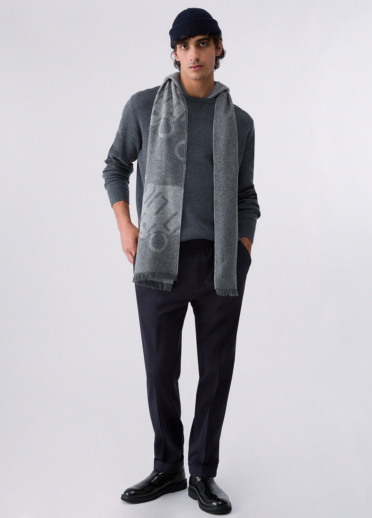 Pantaloni jogger jersey - DARK BLUE