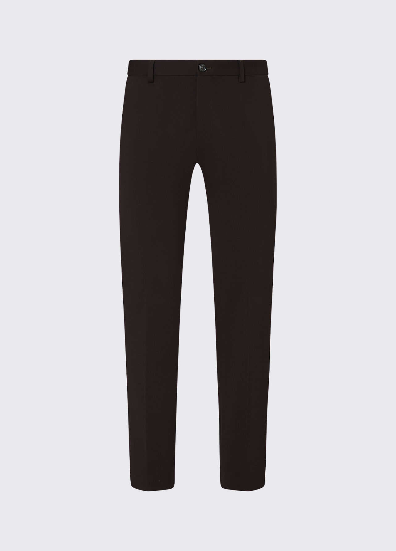 Pantaloni slim fit in jersey - BROWN