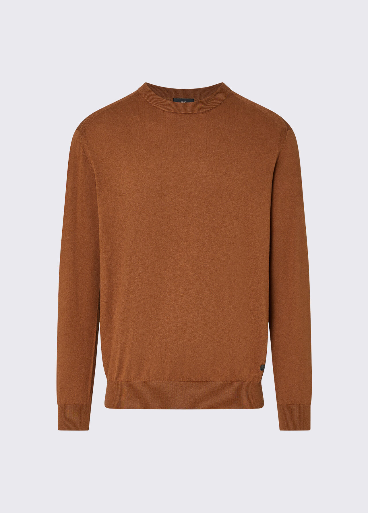 Maglia in cotone e seta - BROWN