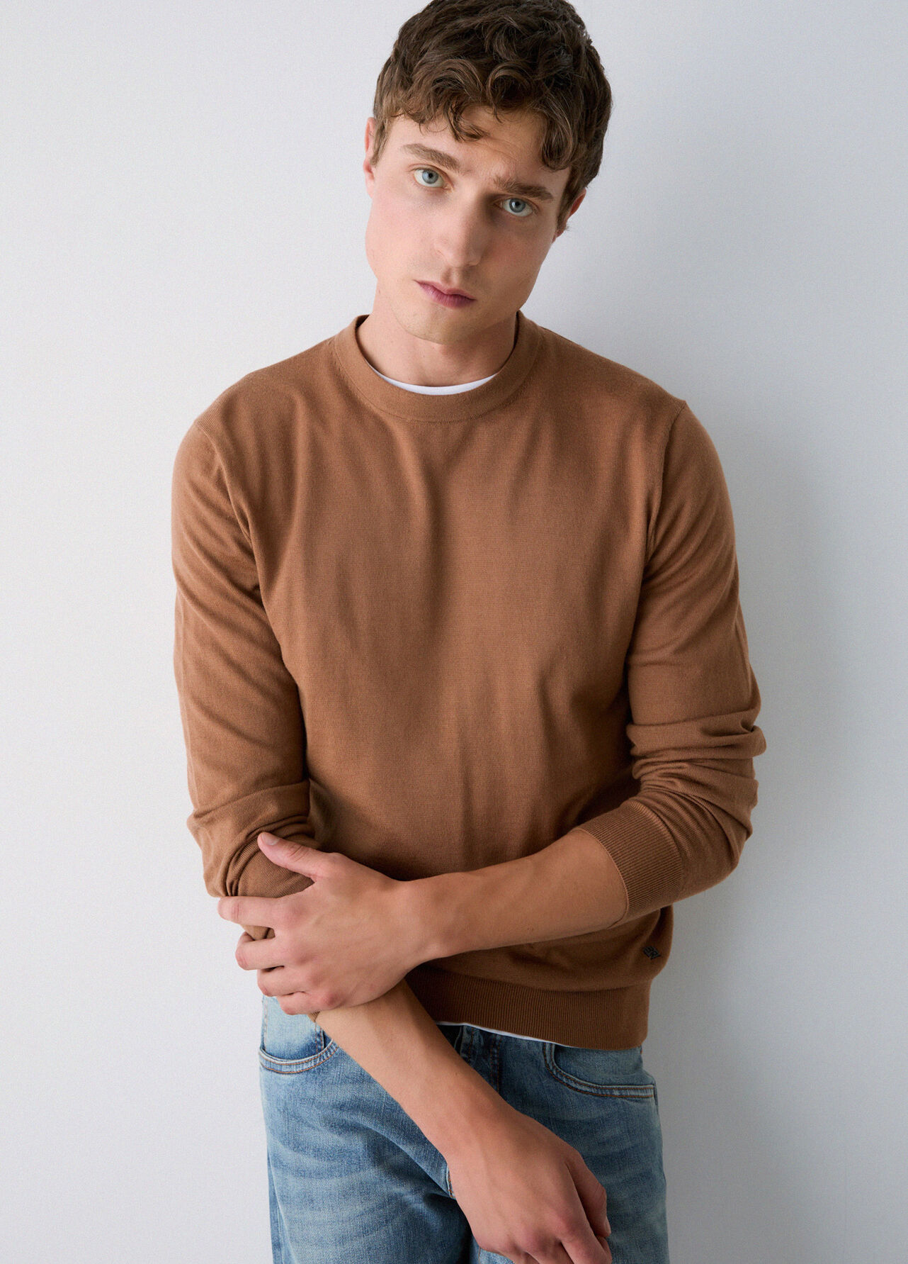 Maglia in lana merino - BEIGE