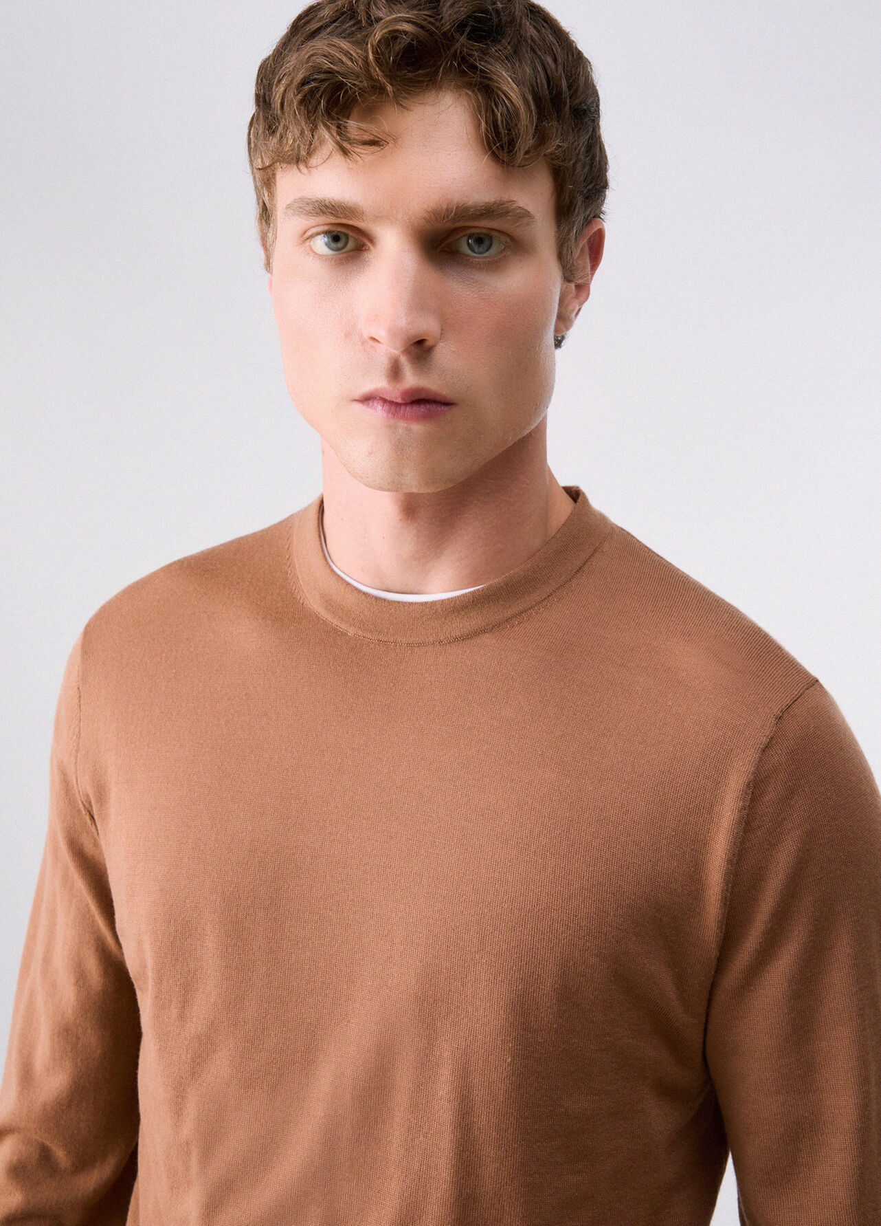 Maglia in lana merino - BEIGE
