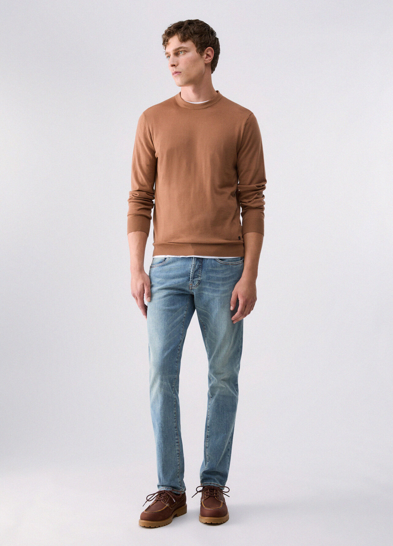 Maglia in lana merino - BEIGE