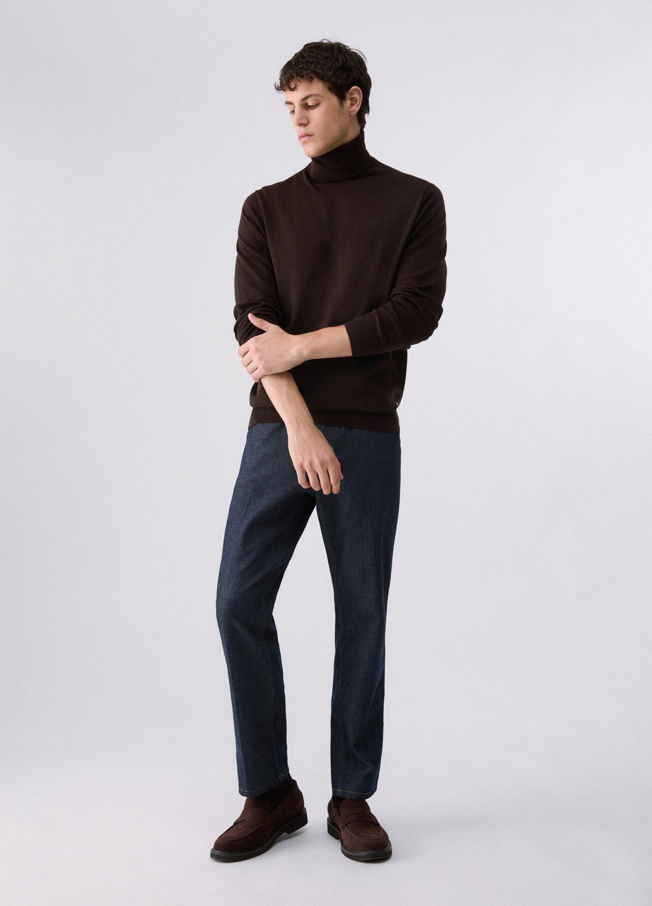 Dolcevita in lana merino - BROWN