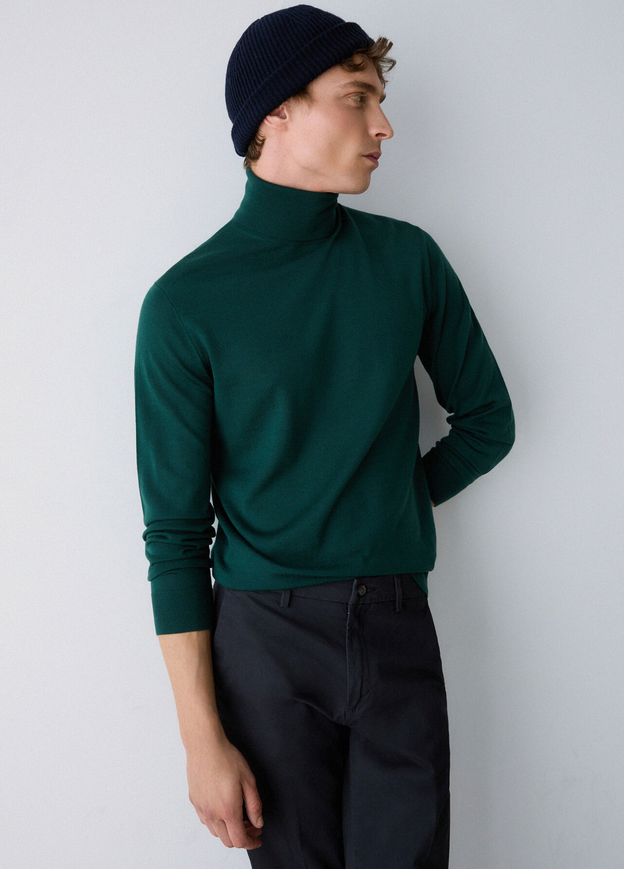 Dolcevita in lana merino - FOREST GREEN