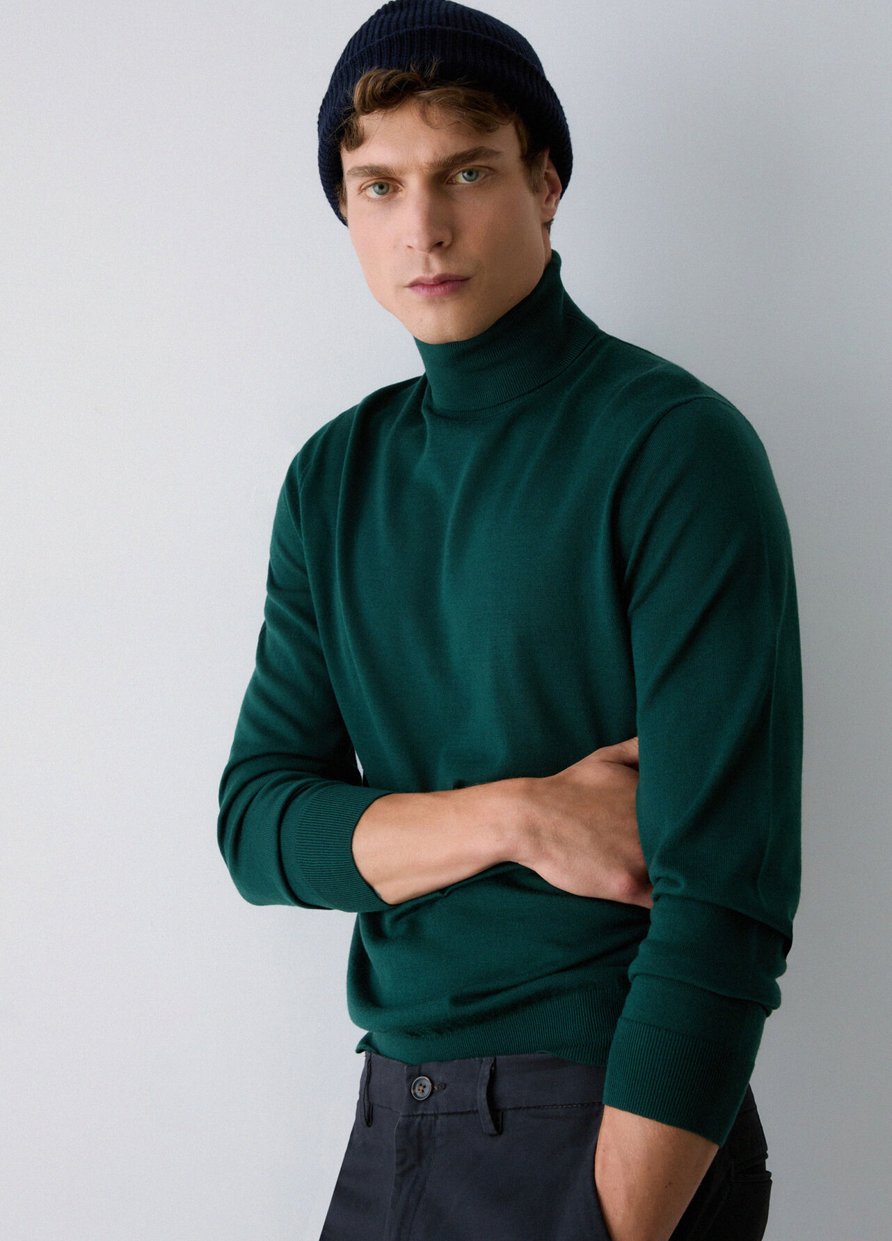 Dolcevita in lana merino - FOREST GREEN