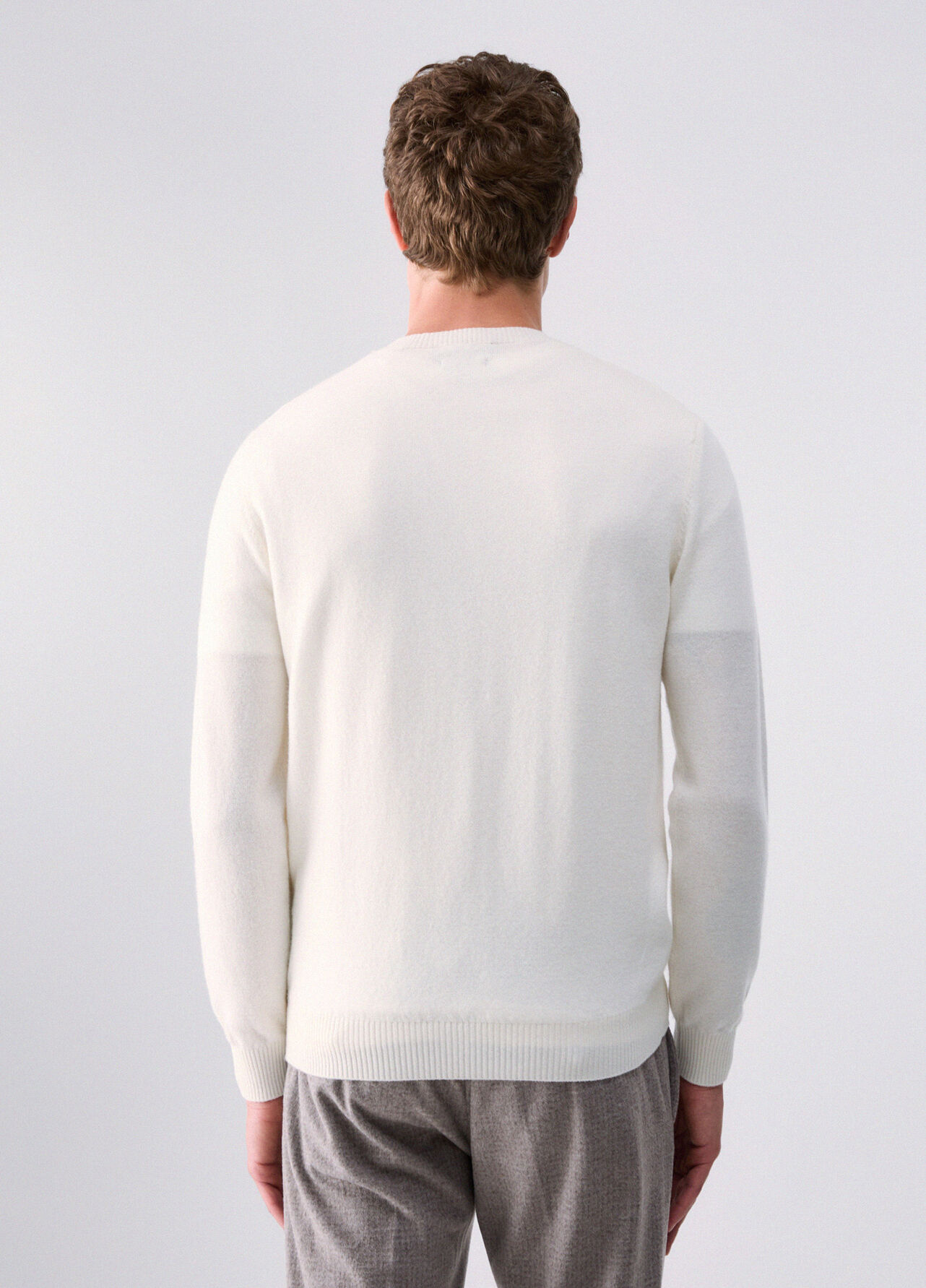 Maglia in lana e cashmere - WHITE