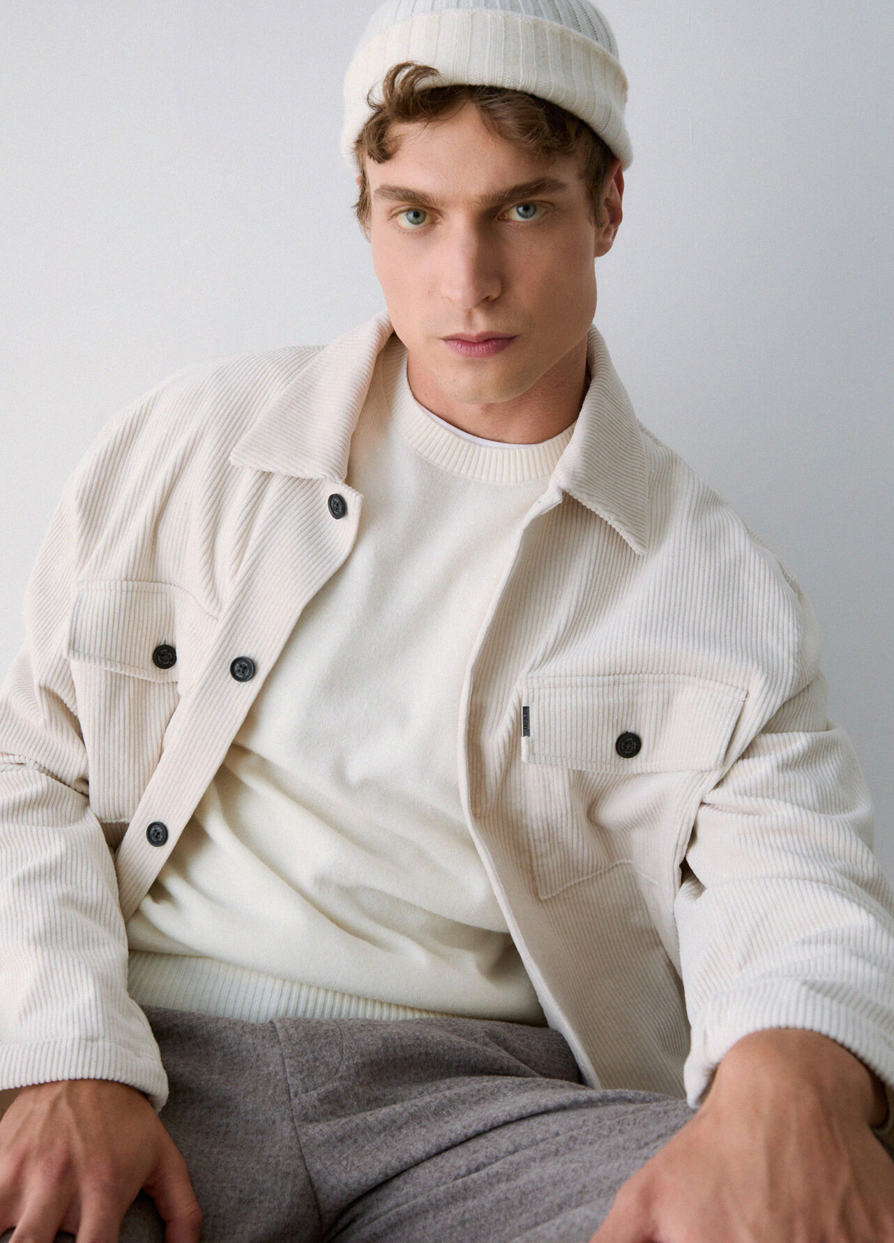 Maglia in lana e cashmere - WHITE
